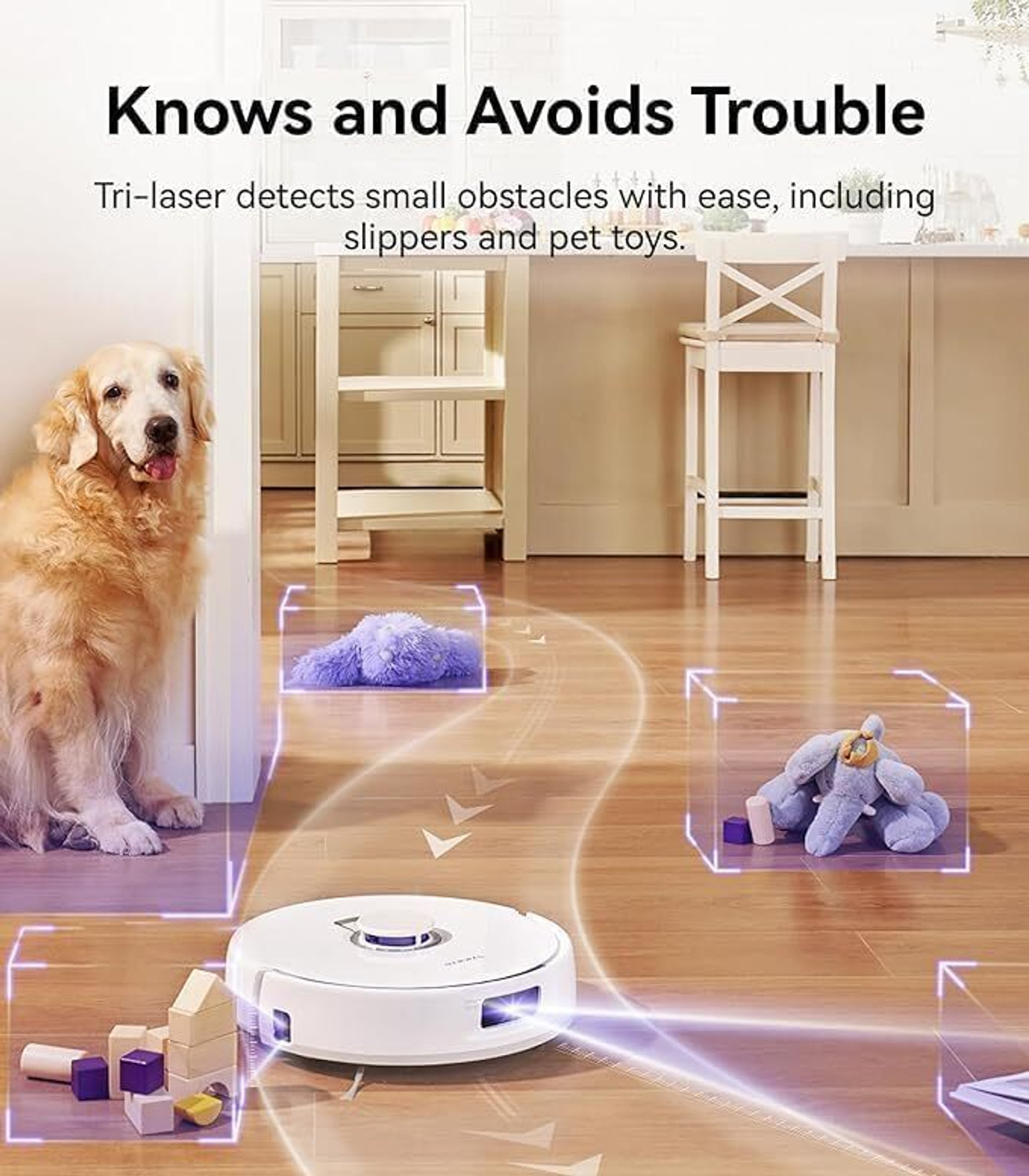 Image of Narwal Freo X Plus Robotic Floor Cleaner with 7800Pa Suction, 7 Weeks Storage, Zero Tangle Brush, 5200mAh Battery, 3D Mapping, Google Home, Alexa, Siri & App Compatible, 254 Mins (WiFi Connectivity)