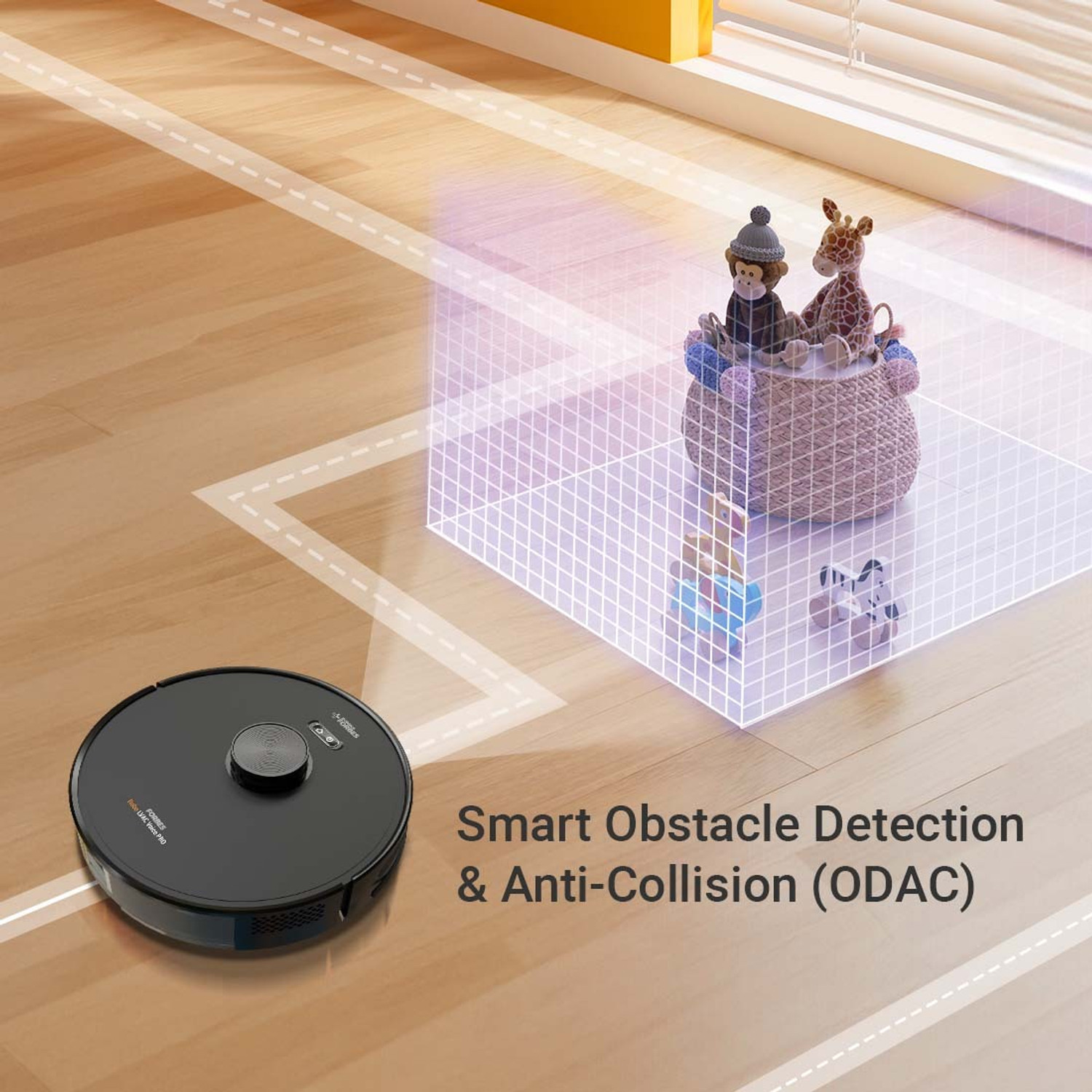 Image of EUREKA FORBES LVAC VOICE PRO Robotic Floor Cleaner with 2 in 1 Mopping and Vacuum (WiFi Connectivity, Google Assistant and Alexa)