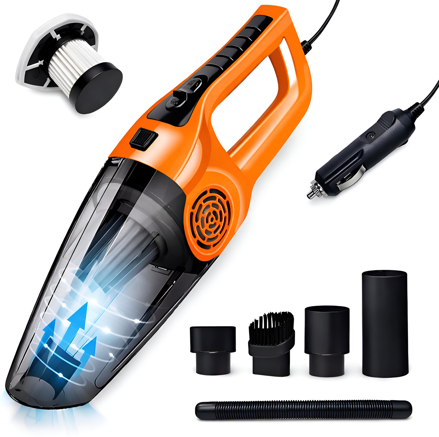 Image of AD-RML Powerful Pro Advance High Suction Power Portable Multipurpose Interior System Car Vacuum Cleaner with 2 in 1 Mopping and Vacuum, Anti-Bacterial Cleaning