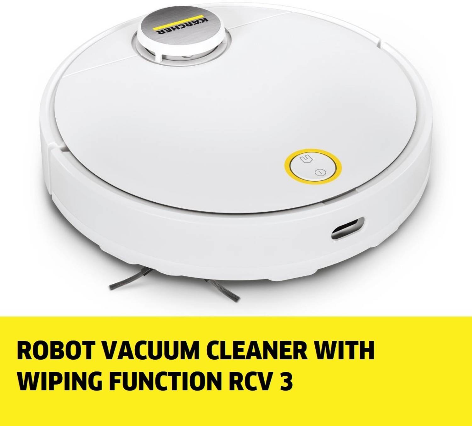 Karcher RCV 3 Robot Robotic Floor Cleaner (WiFi Connectivity)(White)