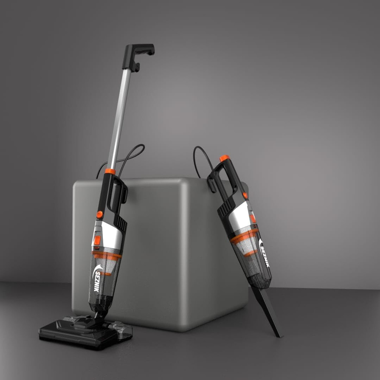 Image of SEZNIK BASICS Turbo Sweep 3-in-1 | Corded, 600W, 20KPA Suction | 200ml Water Tank | Hand-held Vacuum Cleaner with Anti-Bacterial Cleaning
