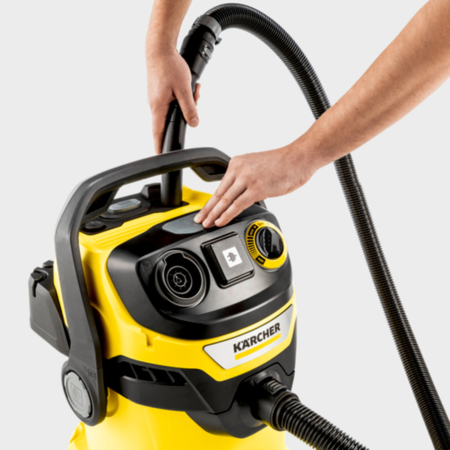 Image of Karcher WD 5 P V-25 /5 /22 |25Ltr|1100W|5Mtr Cord| 2.2m Hose | Blower Function | Powerful Wet & Dry Vacuum Cleaner