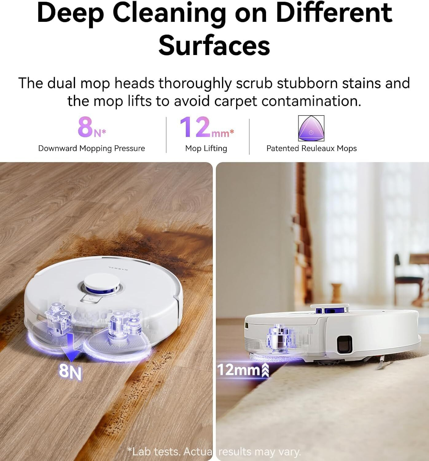 Image of Narwal Freo Z10 Robotic Floor Cleaner with 15000Pa HyperSuction, AI-powered Base Station, DualFlow Tangle-Free System, 180 RPM Rotation Speed, Intelligent Particle Sensor, Ultra Quiet (WiFi Connectivity)