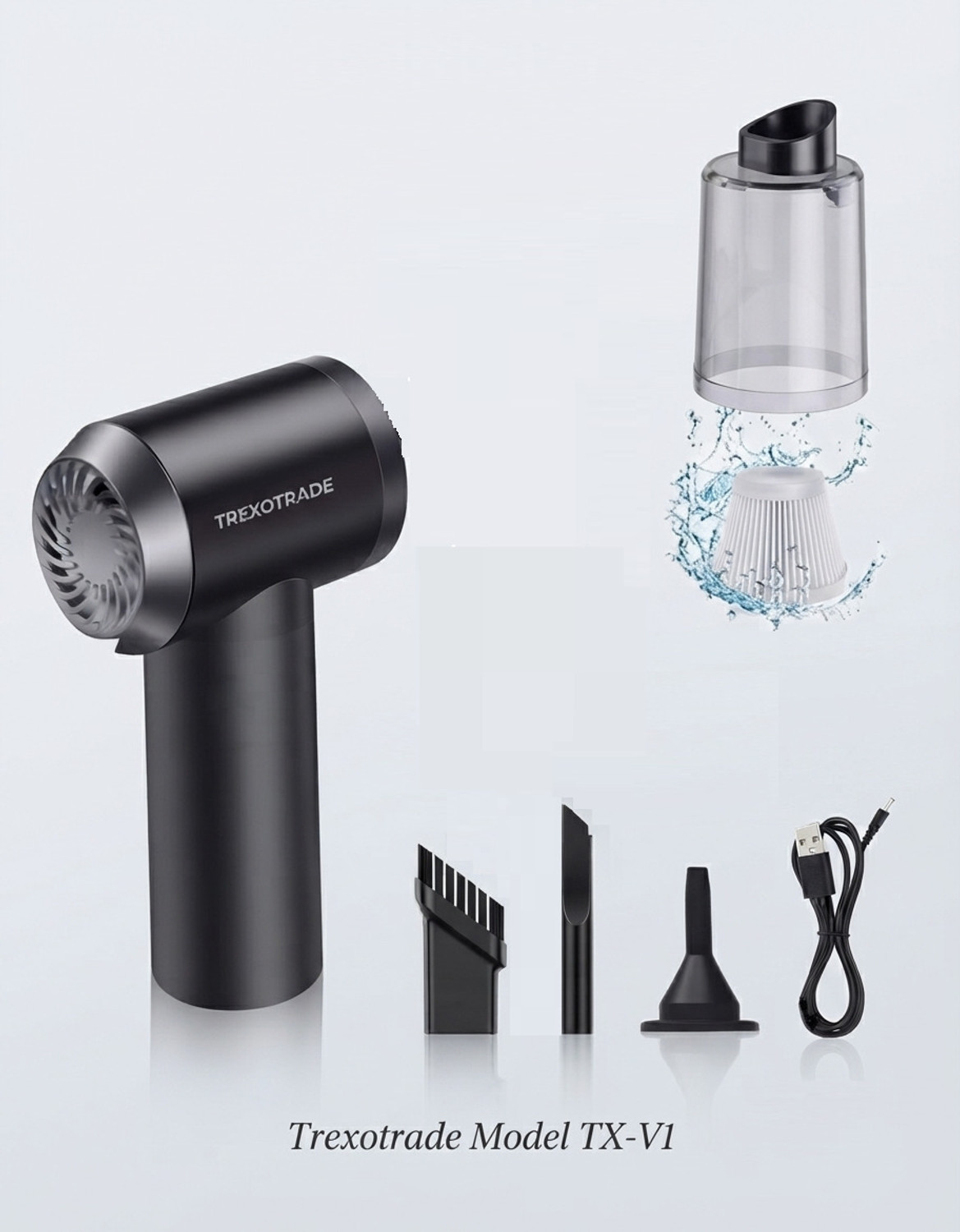 Image of TREXOTRADE Perfect for a futuristic, lightweight, and miniature tech aesthetic. Cordless Vacuum Cleaner