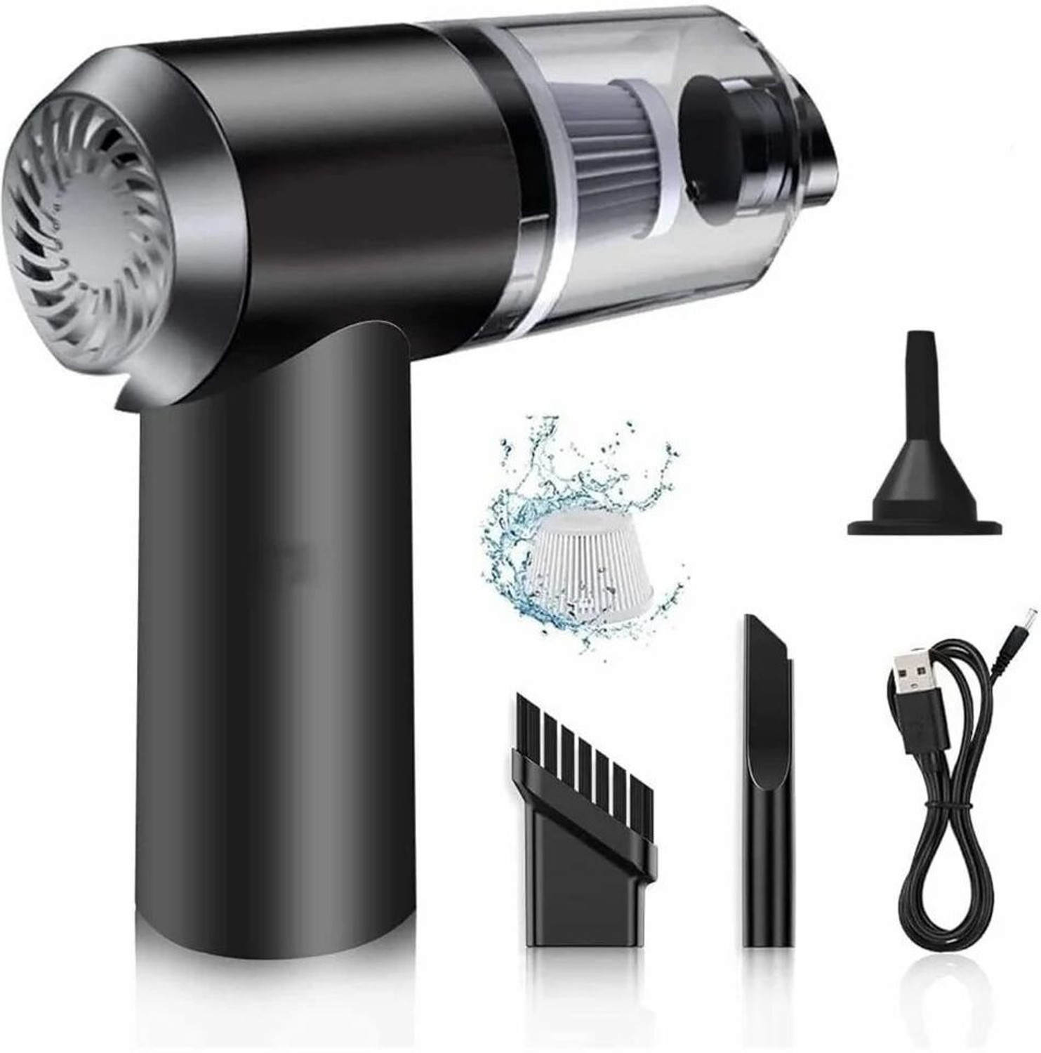 Image of SUTARIYA ENTERPRISE SE 3-in-1 Portable Car Vacuum Cleaner Powerful Dust Vehicle Interior Cleaner Cordless Vacuum Cleaner with Swappable Battery