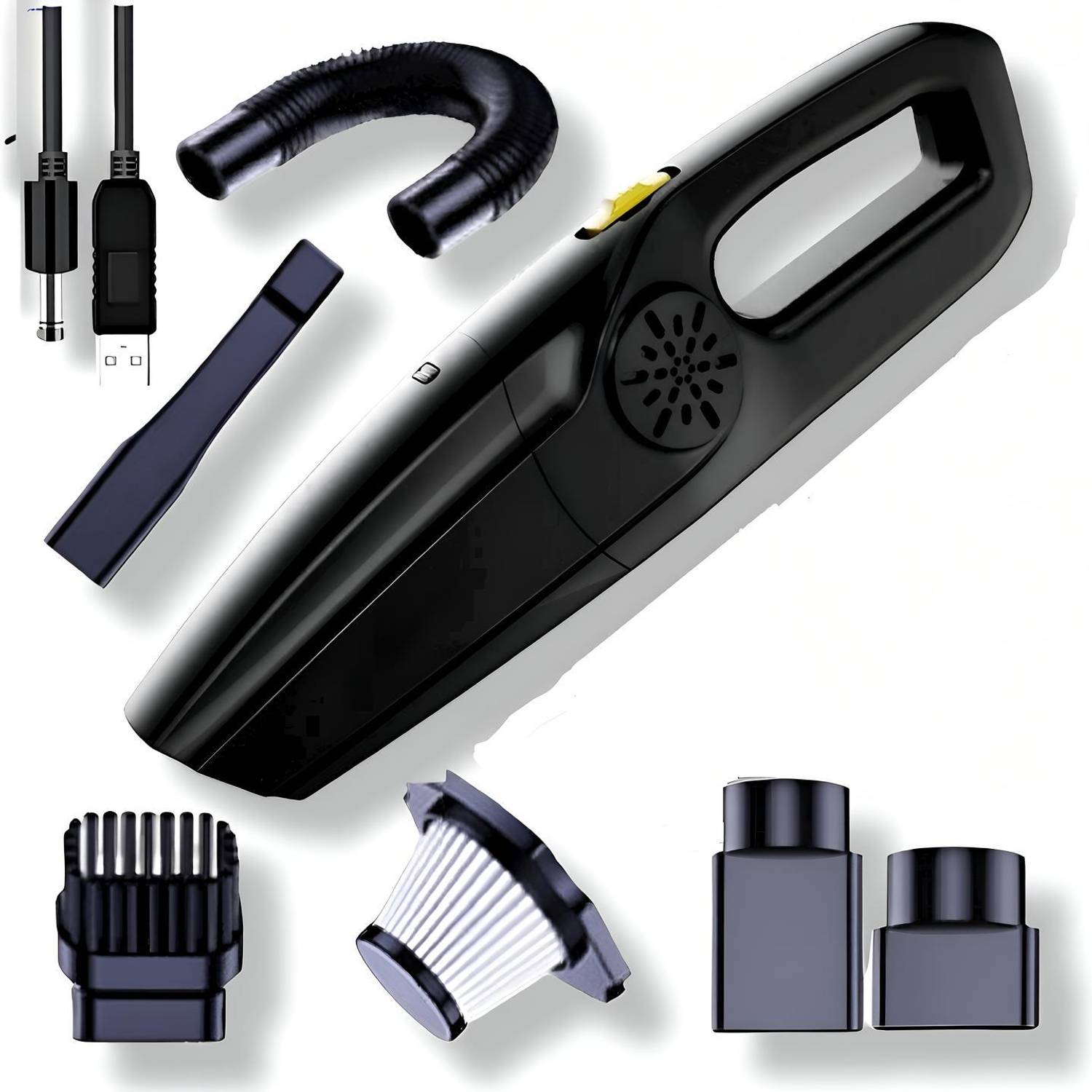Aetrius PowerMop Hyper Suction Home Car Vacuum for Deep Cleaning with Germ Guard Tech Car Vacuum Cleaner with 2 in 1 Mopping and Vacuum, Anti-Bacterial Cleaning