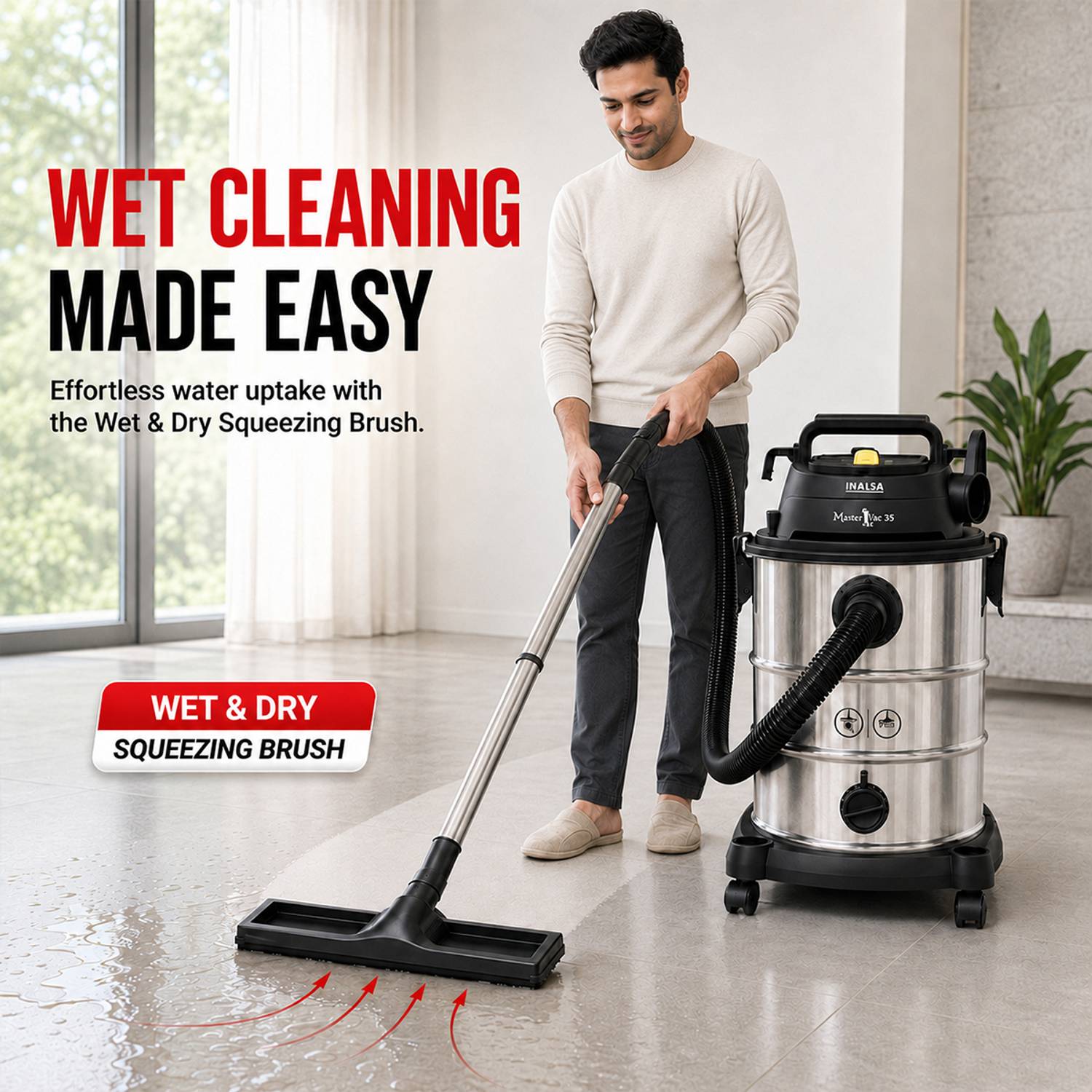 Inalsa Master Vac 35 35L Wet & Dry Vacuum - Image 5