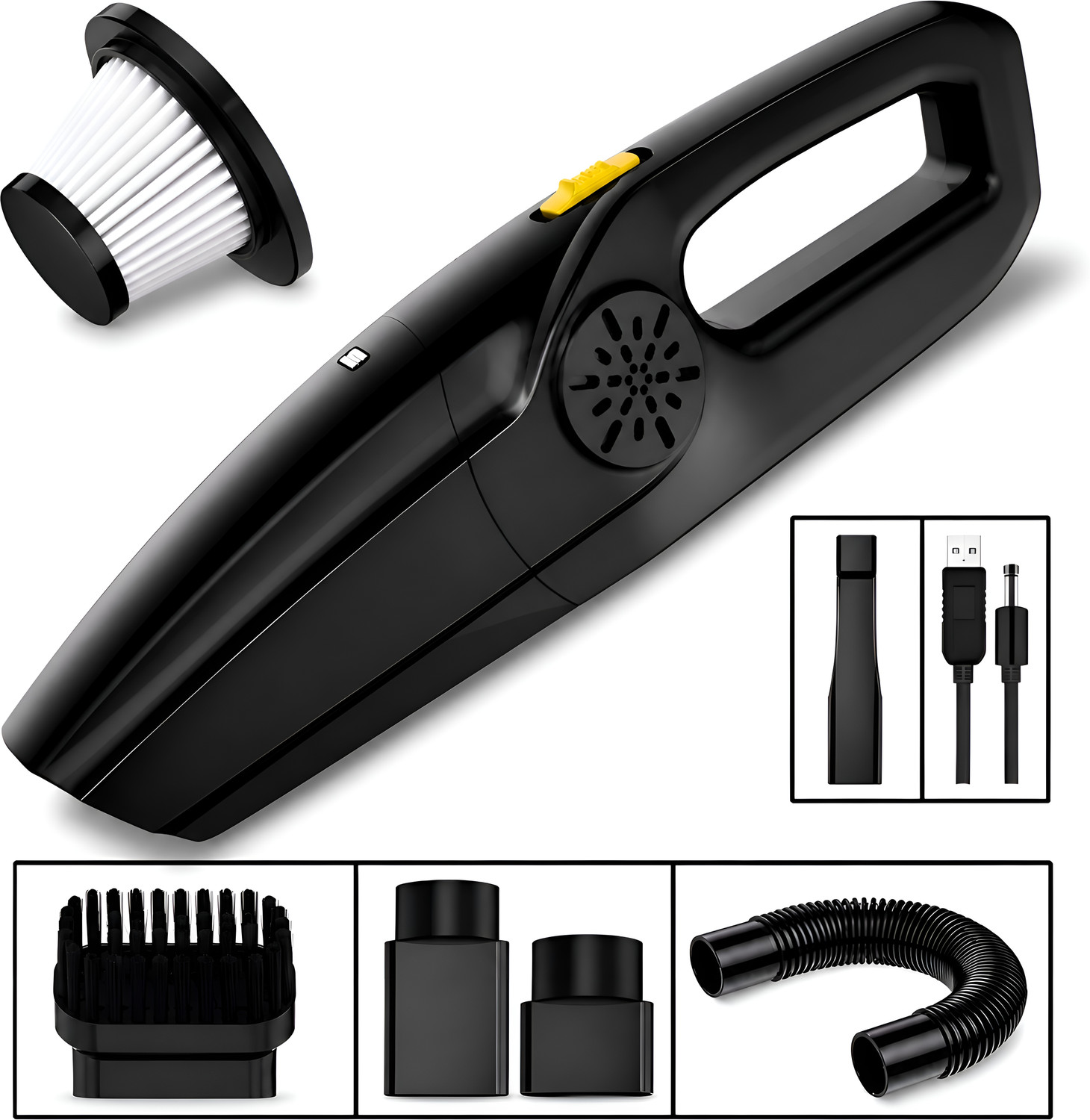 Image of GK-JLPV Compact Handheld Cordless Vacuum for Upholstery, Sofas and Pet Hair /Dust Removal Car Vacuum Cleaner with 2 in 1 Mopping and Vacuum, Anti-Bacterial Cleaning