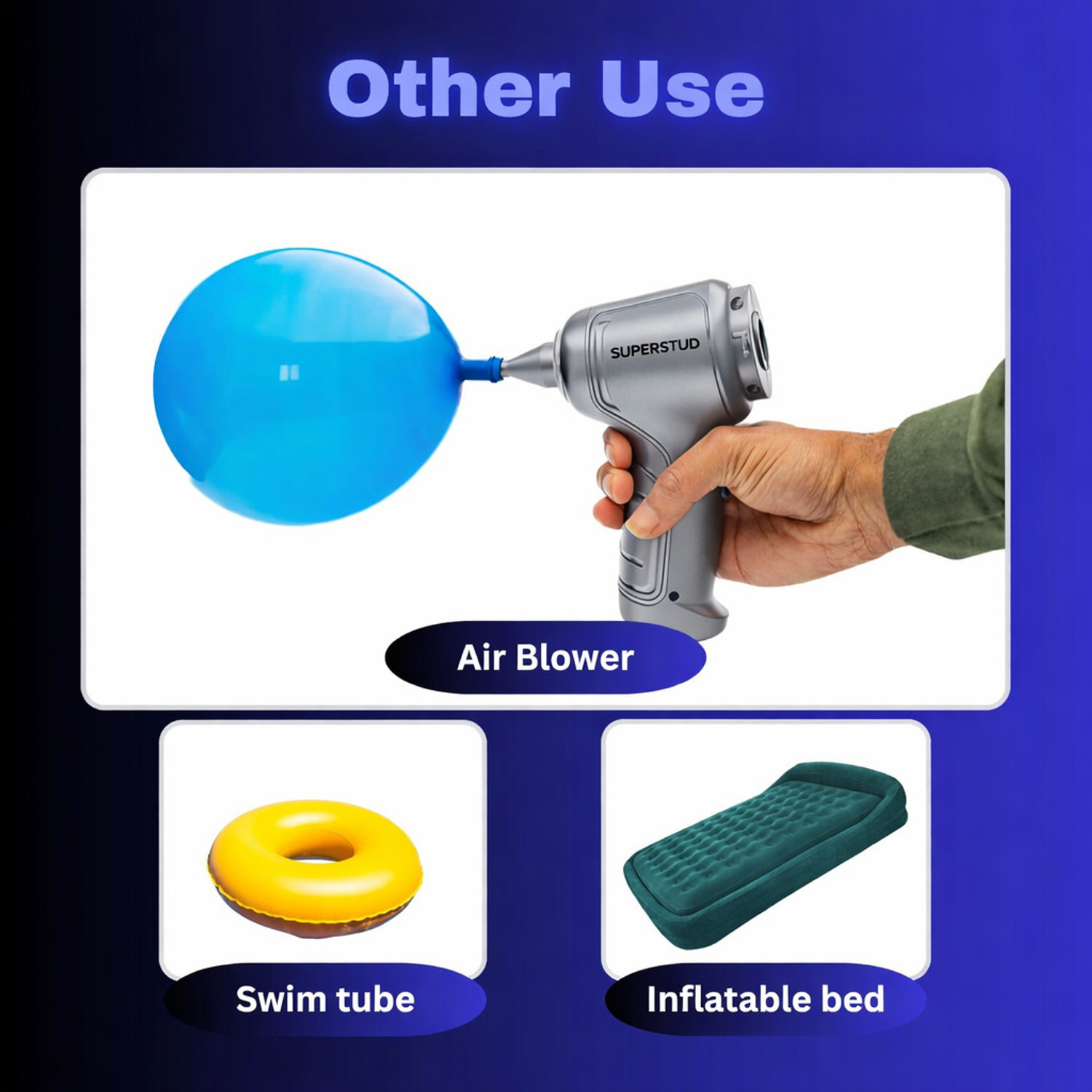 Image of SUPERSTUD vacuum cleaner for car and home, portable Hand-held 2 in 1 Mini Vacuum Cordless Vacuum Cleaner with 2 in 1 Mopping and Vacuum, Anti-Bacterial Cleaning