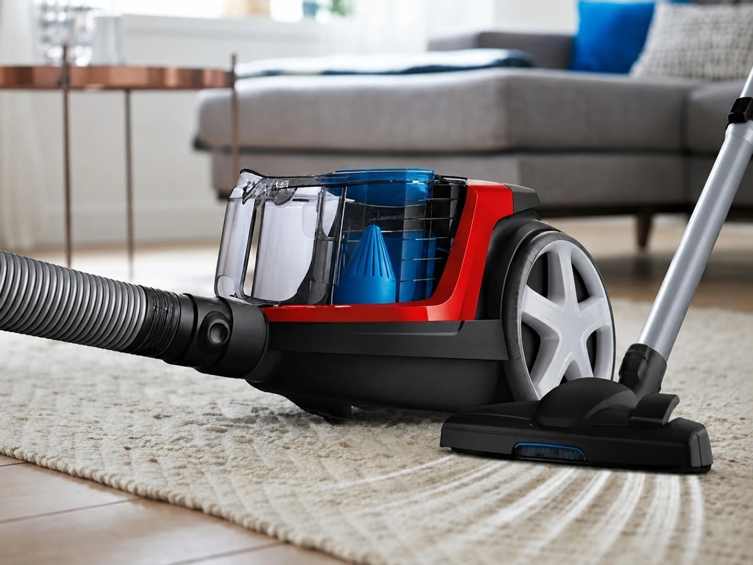 Image of PHILIPS FC9351 /01 Dry Vacuum Cleaner with 2 in 1 Mopping and Vacuum, Anti-Bacterial Cleaning, Reusable Dust Bag
