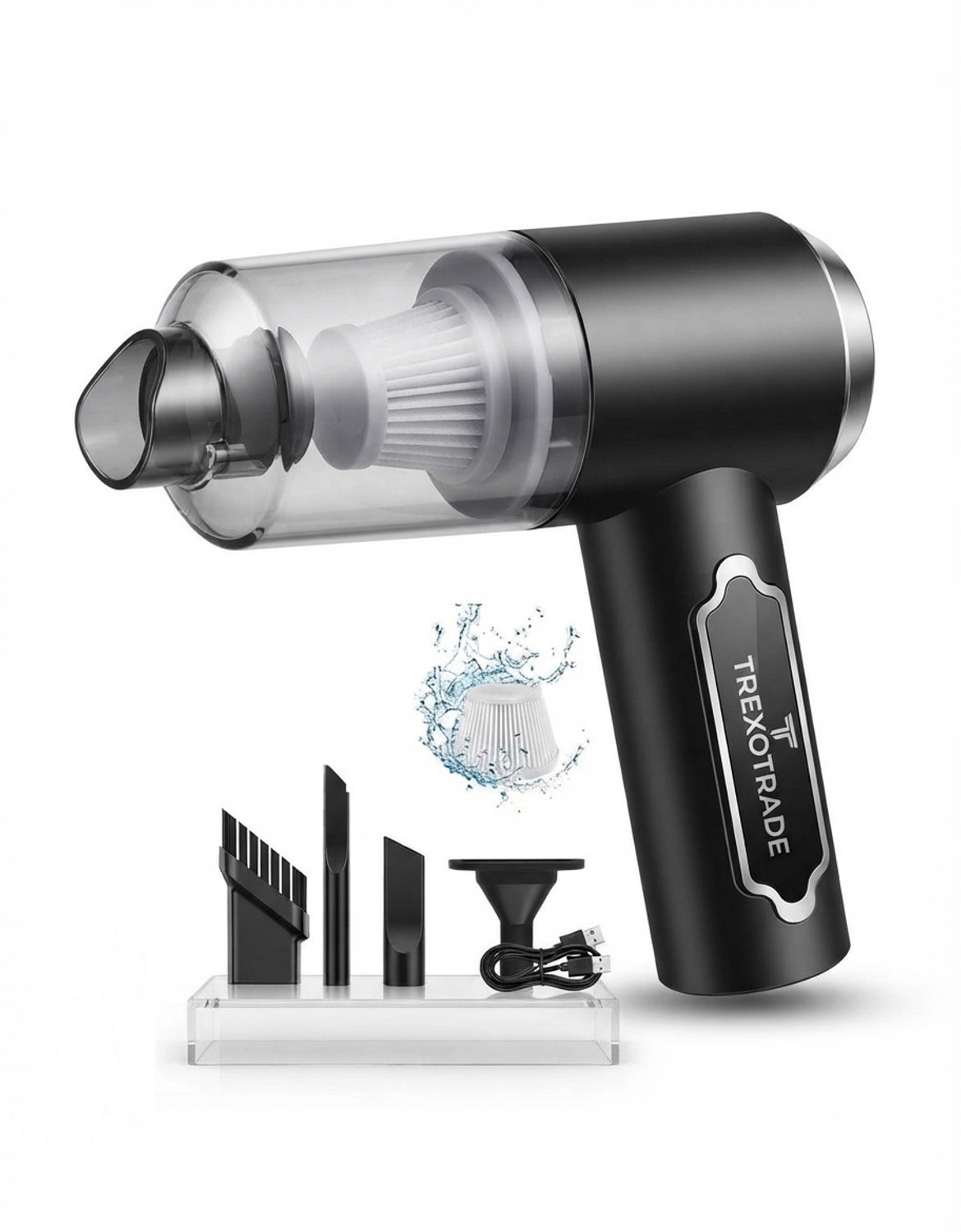 Image of TREXOTRADE high-efficiency handheld cleaner engineered . Cordless Vacuum Cleaner