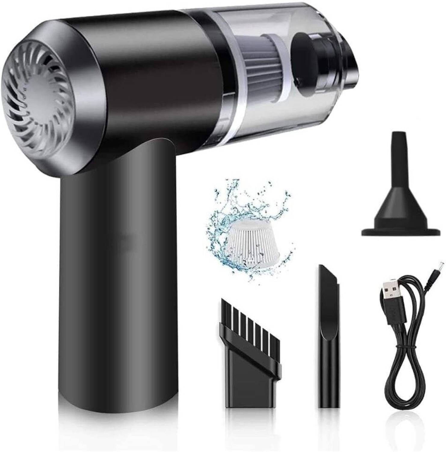 AKMOR VACCUM Car Vacuum Cleaner with Anti-Bacterial Cleaning (Google Assistant)