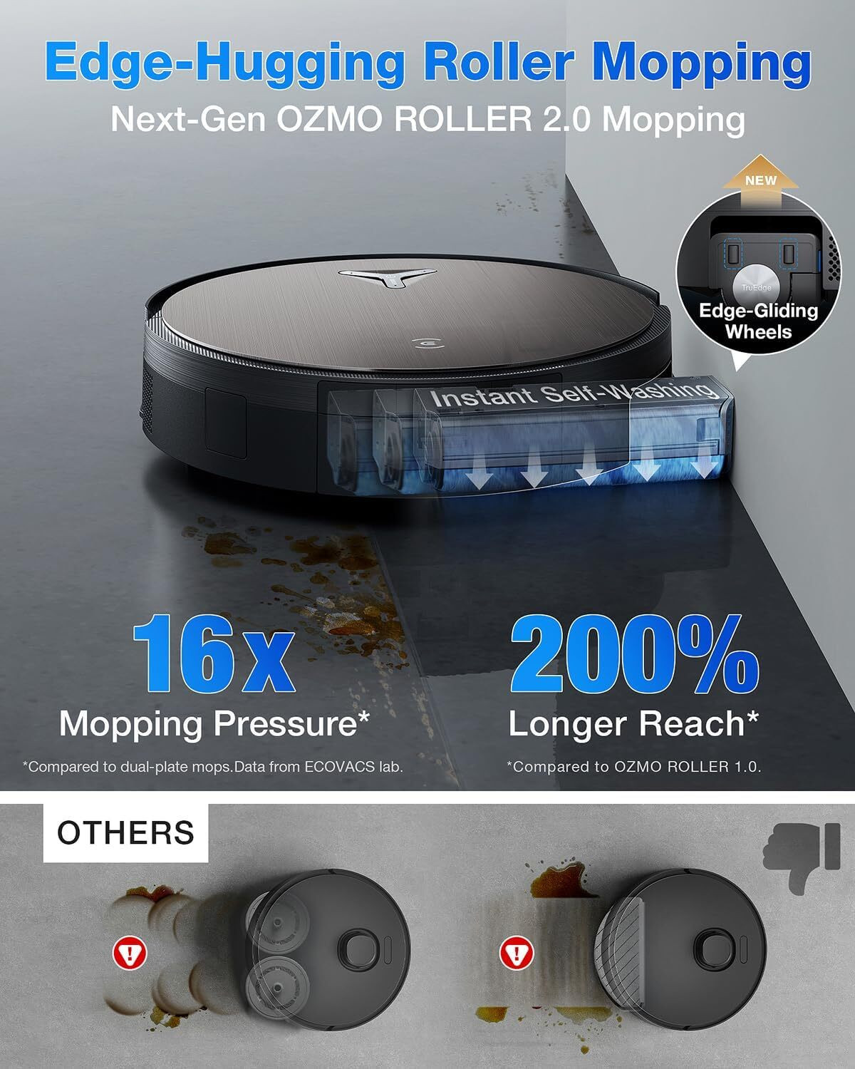 Image of ECOVACS X11 OmniCyclone 2025 Launch, 19500Pa Blast Suction, Bagless OmniCyclone Station, Robotic Floor Cleaner with 2 in 1 Mopping and Vacuum (WiFi Connectivity, Google Assistant and Alexa)