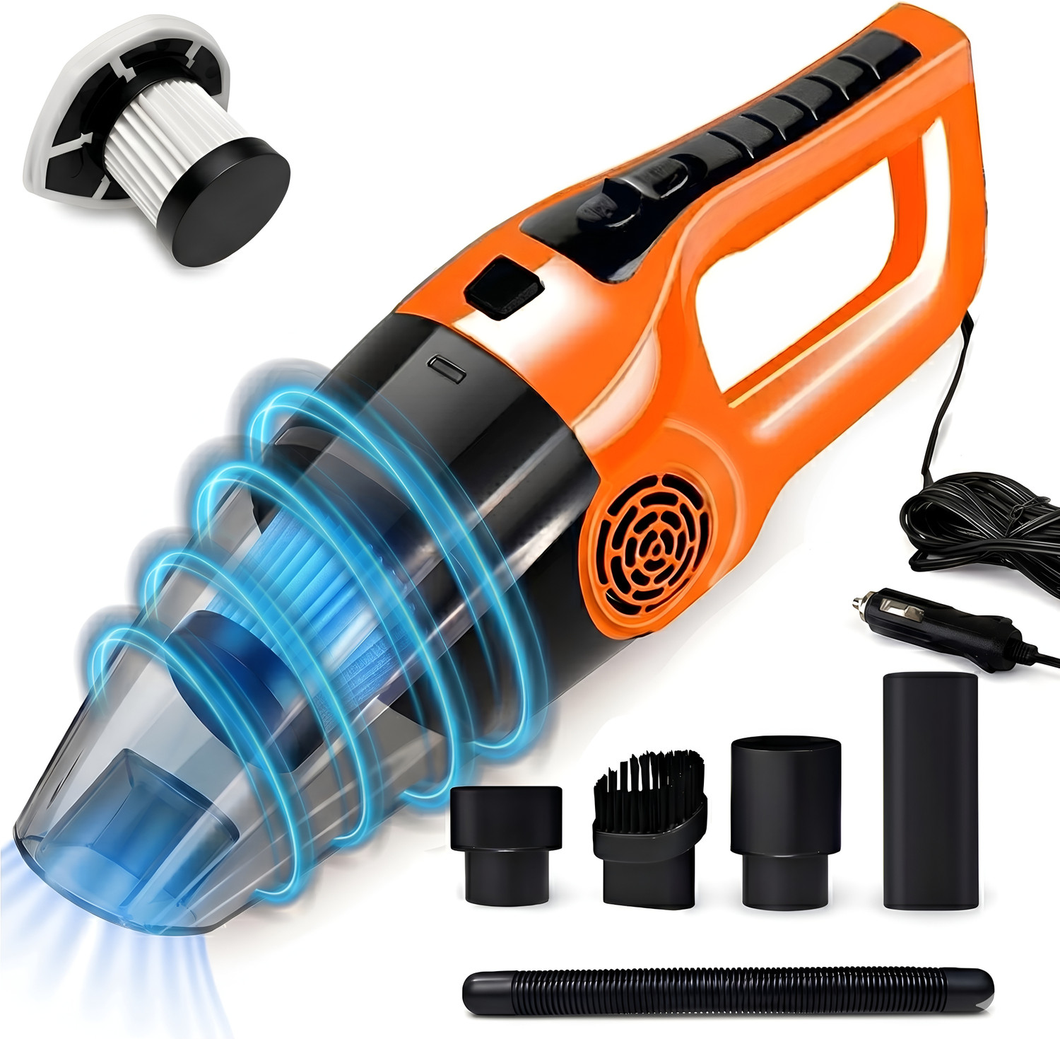 Image of AD-RML Powerful Pro Edge High Suction Power Portable Multipurpose Car Cleaning Machine Car Vacuum Cleaner with 2 in 1 Mopping and Vacuum, Anti-Bacterial Cleaning