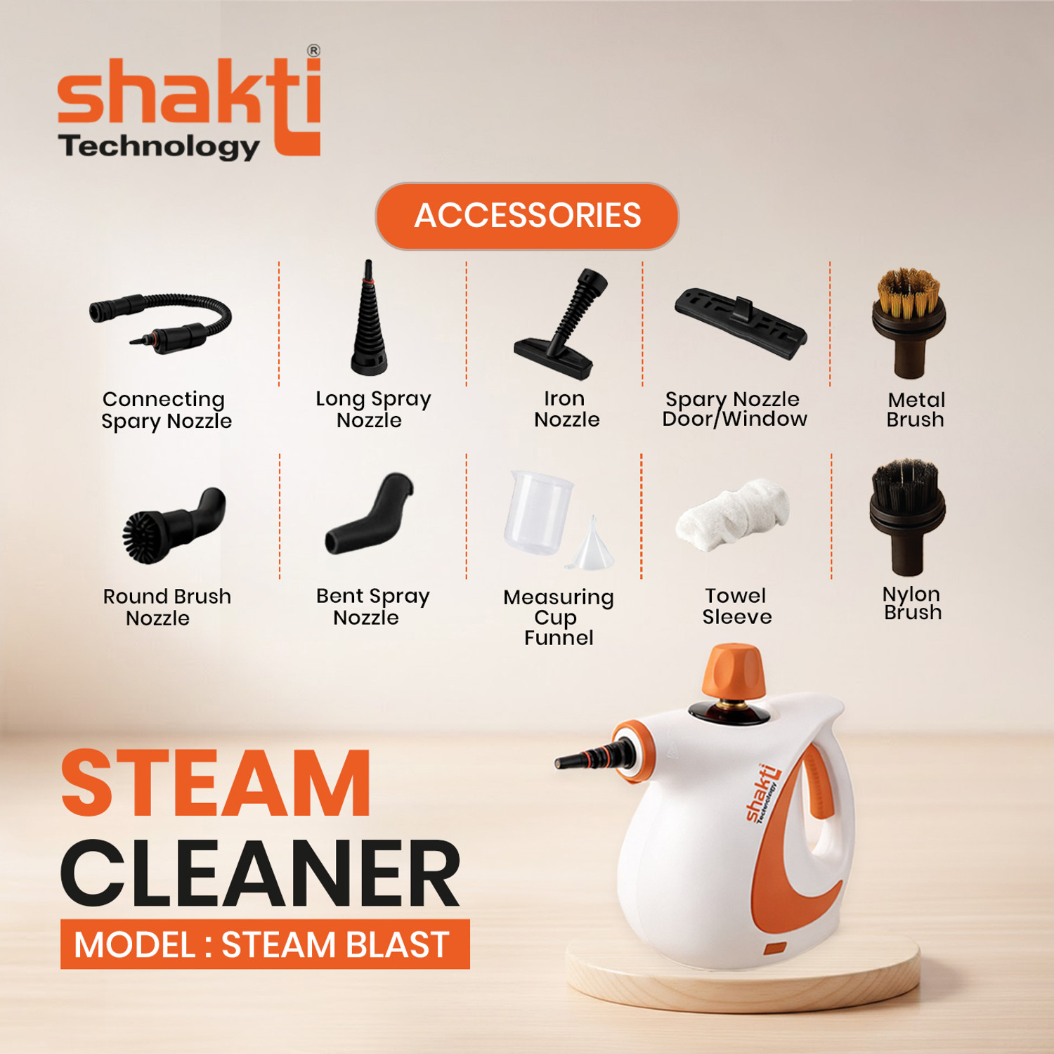Image of Shakti Technology ‎Steam Blast Window Cleaner