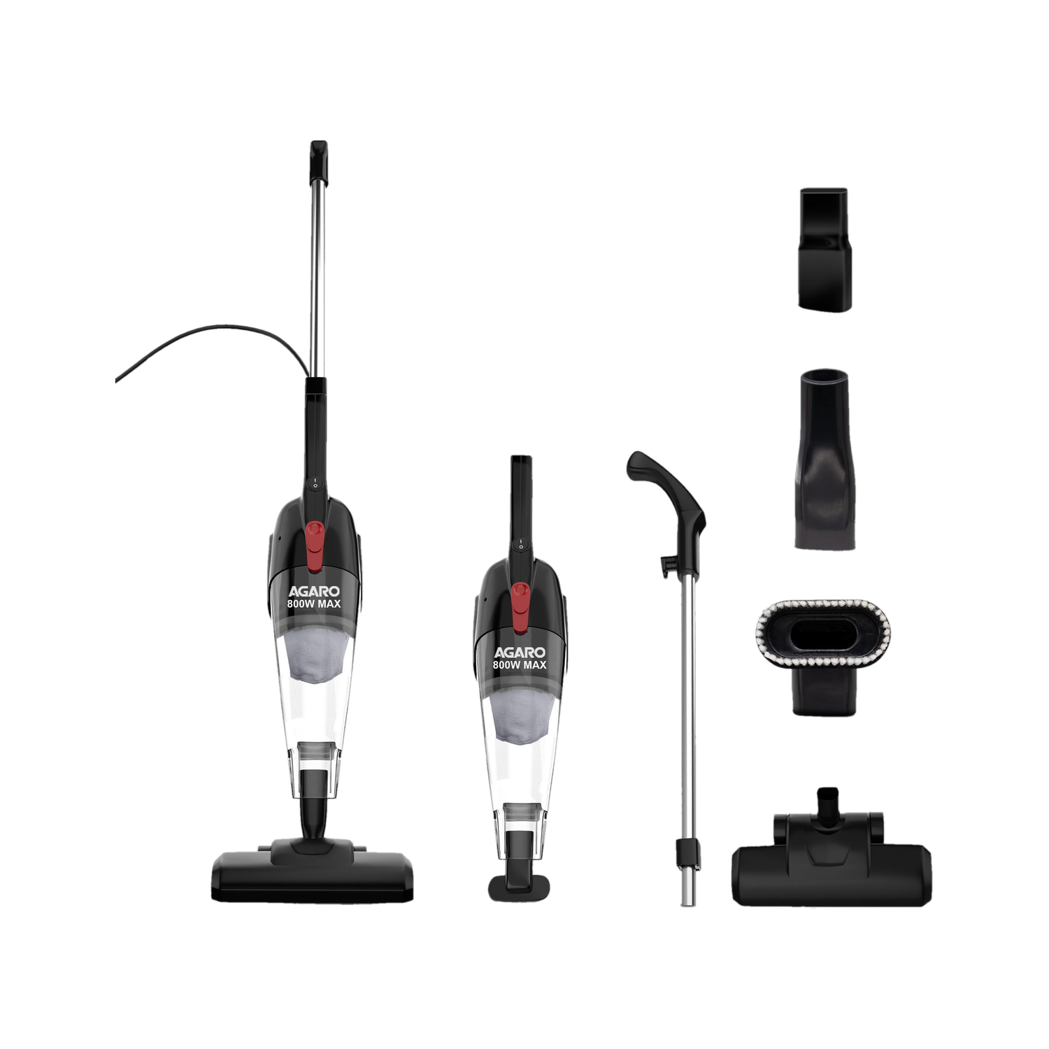 AGARO Regal Plus 2-in-1 Vacuum Cleaner, 800W, Black - Image 1