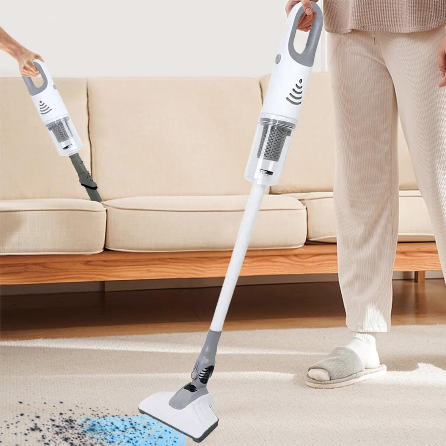 Image of DEESSE Upright Wet & Dry Vacuum Cleaner for Home 600W with 15KPA Power Suction Hand-held Vacuum Cleaner