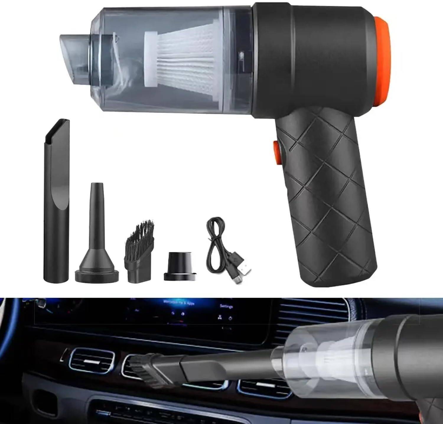 ALLEXTREME 2IN1 Vacuum Cleaner USB Rechargeable Wireless Handheld Mini Car Vaccum-Cleaners Hand-held Vacuum Cleaner