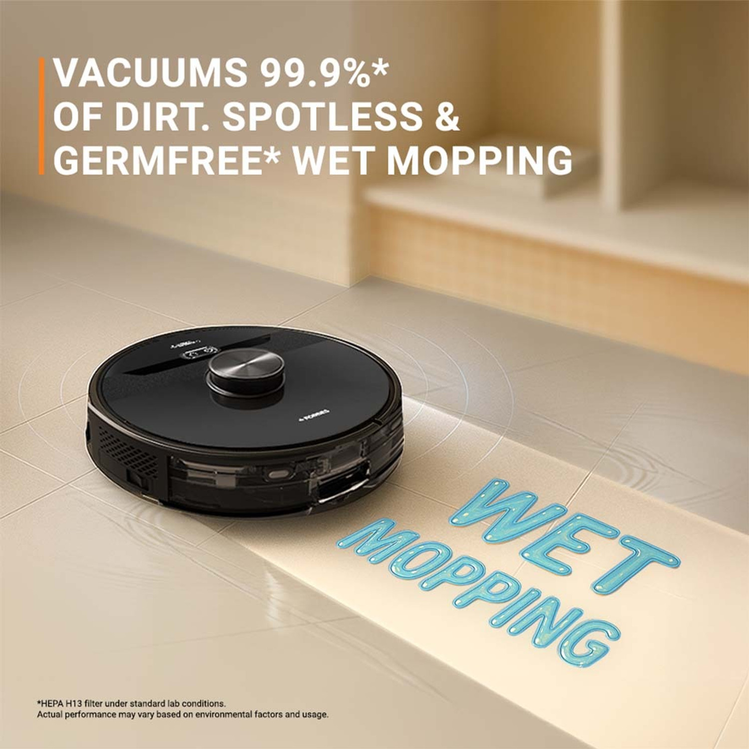 Image of EUREKA FORBES Smartclean Auto Bin S2 Robotic Vacuum Cleaner Robotic Floor Cleaner (WiFi Connectivity)