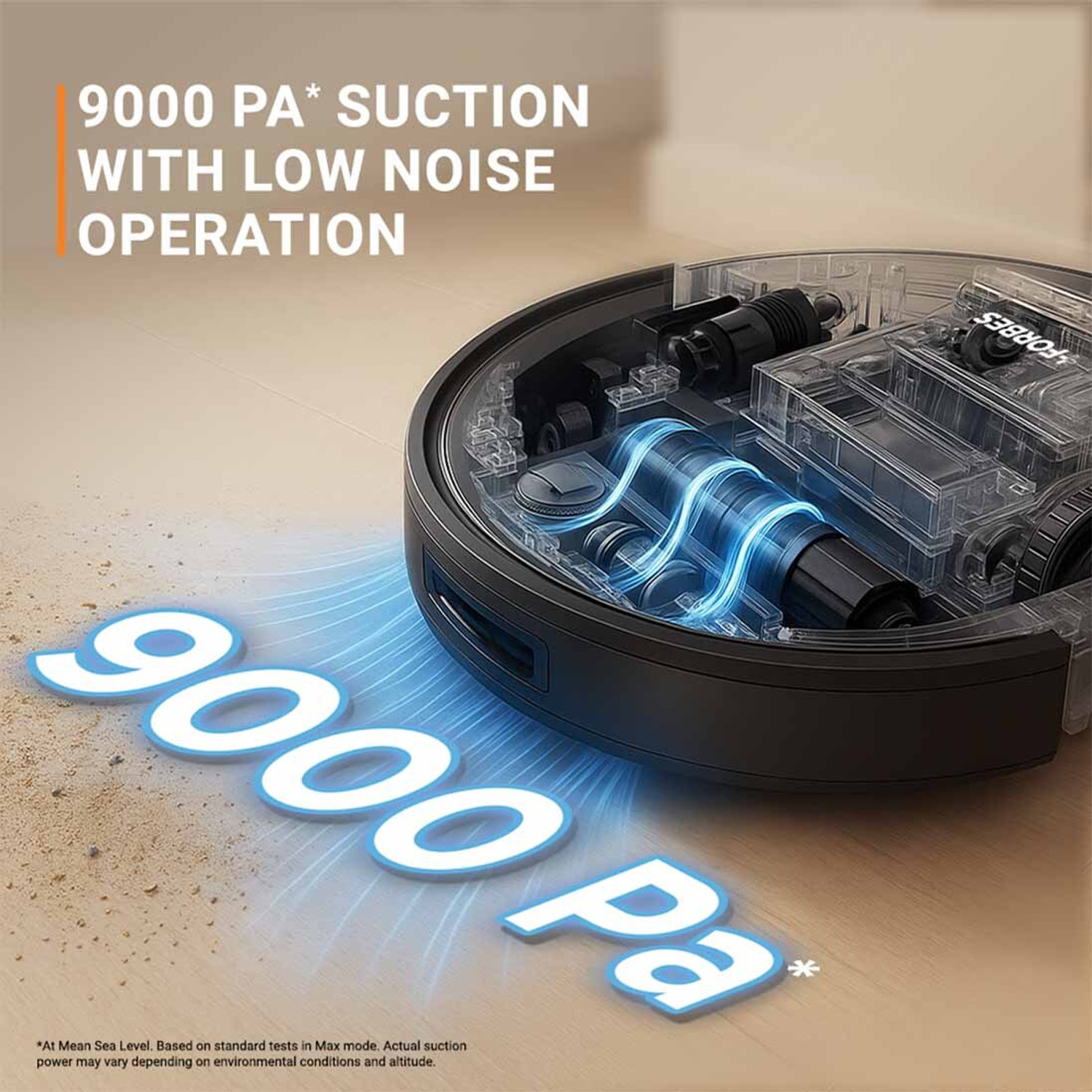 Image of EUREKA FORBES Smartclean Auto Bin S2 Robotic Vacuum Cleaner Robotic Floor Cleaner (WiFi Connectivity)