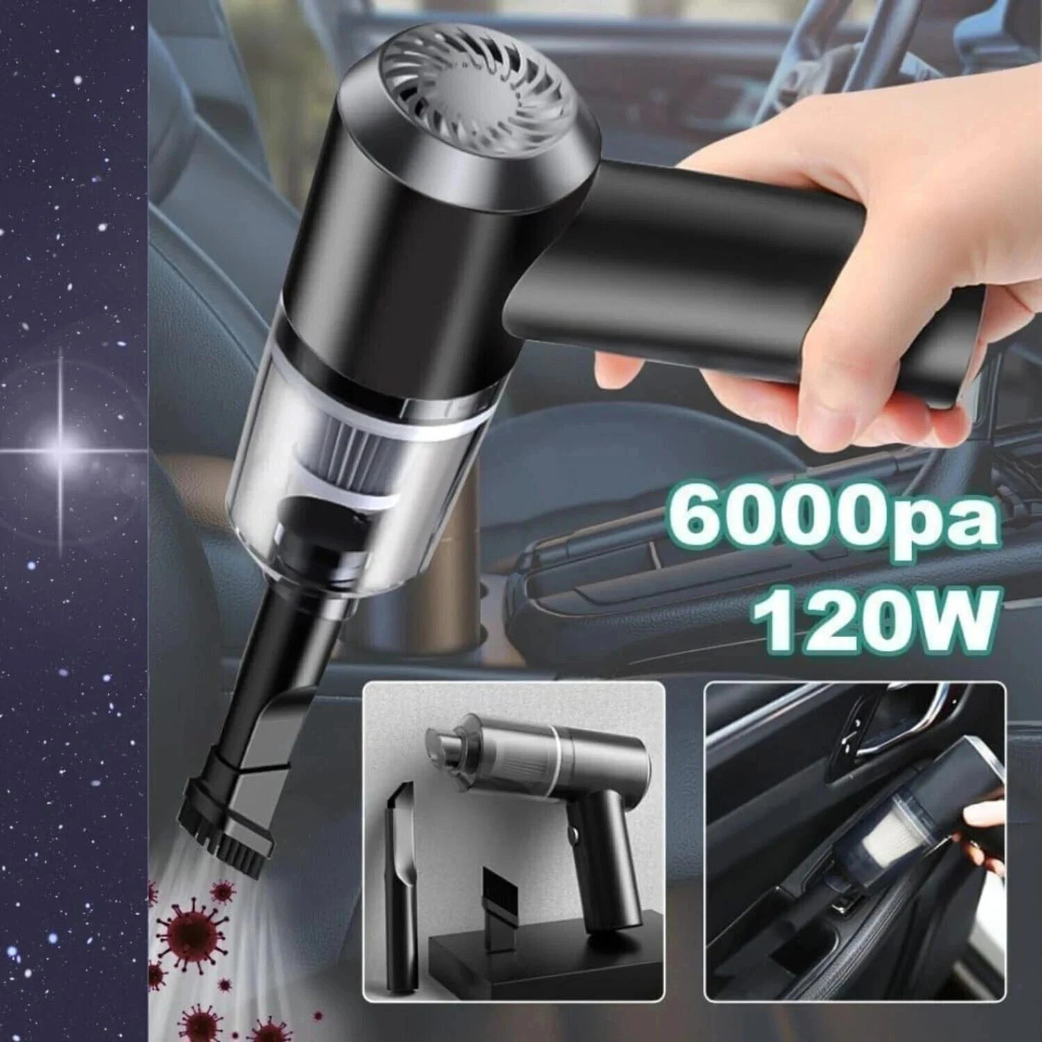 Image of coremro 3 IN 1 Hand-held Vacuum Cleaner