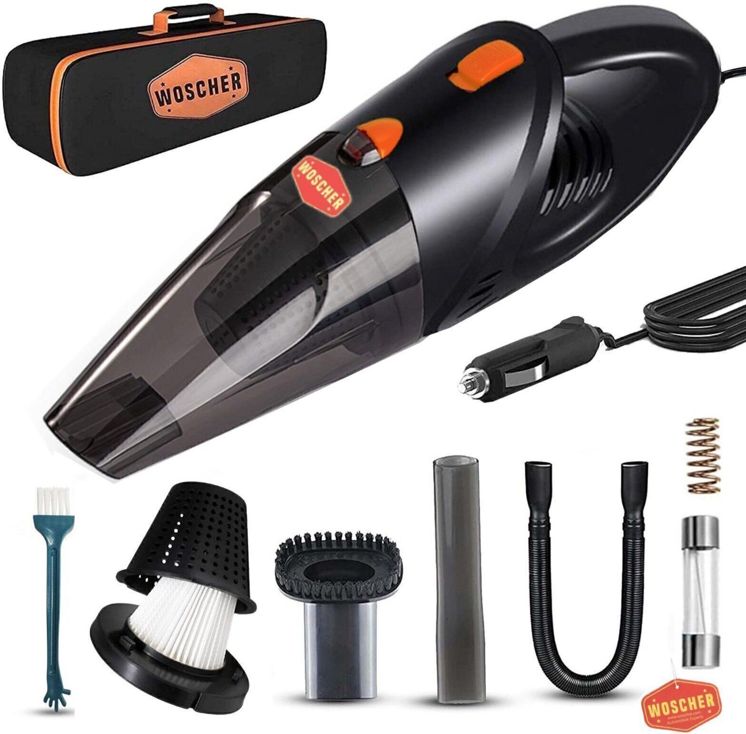 Image of Woscher 2003 /140W VACUUM MOTOR & 5000PA Car Vacuum Cleaner