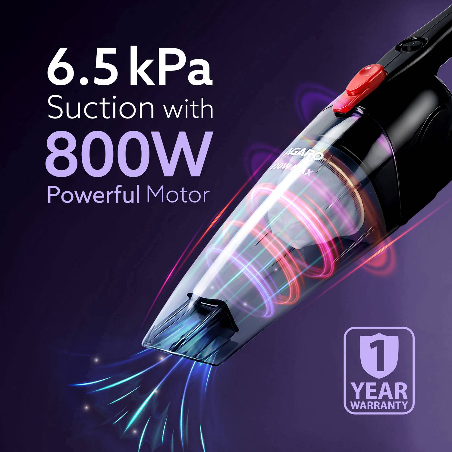 AGARO Regal Hand-held Vacuum Cleaner 6.5 kPa - Image 2