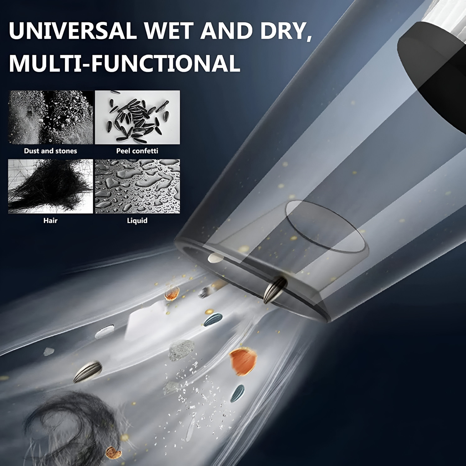 Image of AD-RML Powerful Pro Advance High Suction Power Portable Multipurpose Interior System Car Vacuum Cleaner with 2 in 1 Mopping and Vacuum, Anti-Bacterial Cleaning