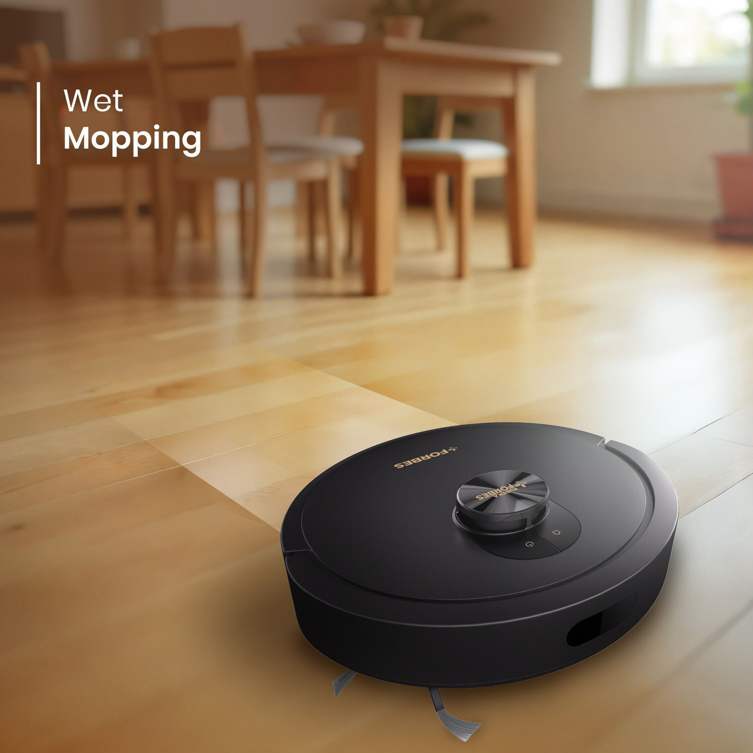 Image of EUREKA FORBES Home Mapping Robotic Floor Cleaner SmartClean Home Mapping Turbo, 7000Pa HyperSuction | LiDAR 3.0 & Quick | Wet Mopping | 3-Hour Run Time | Smart App Control | Voice Control (WiFi Connectivity, Google Assistant and Alexa)