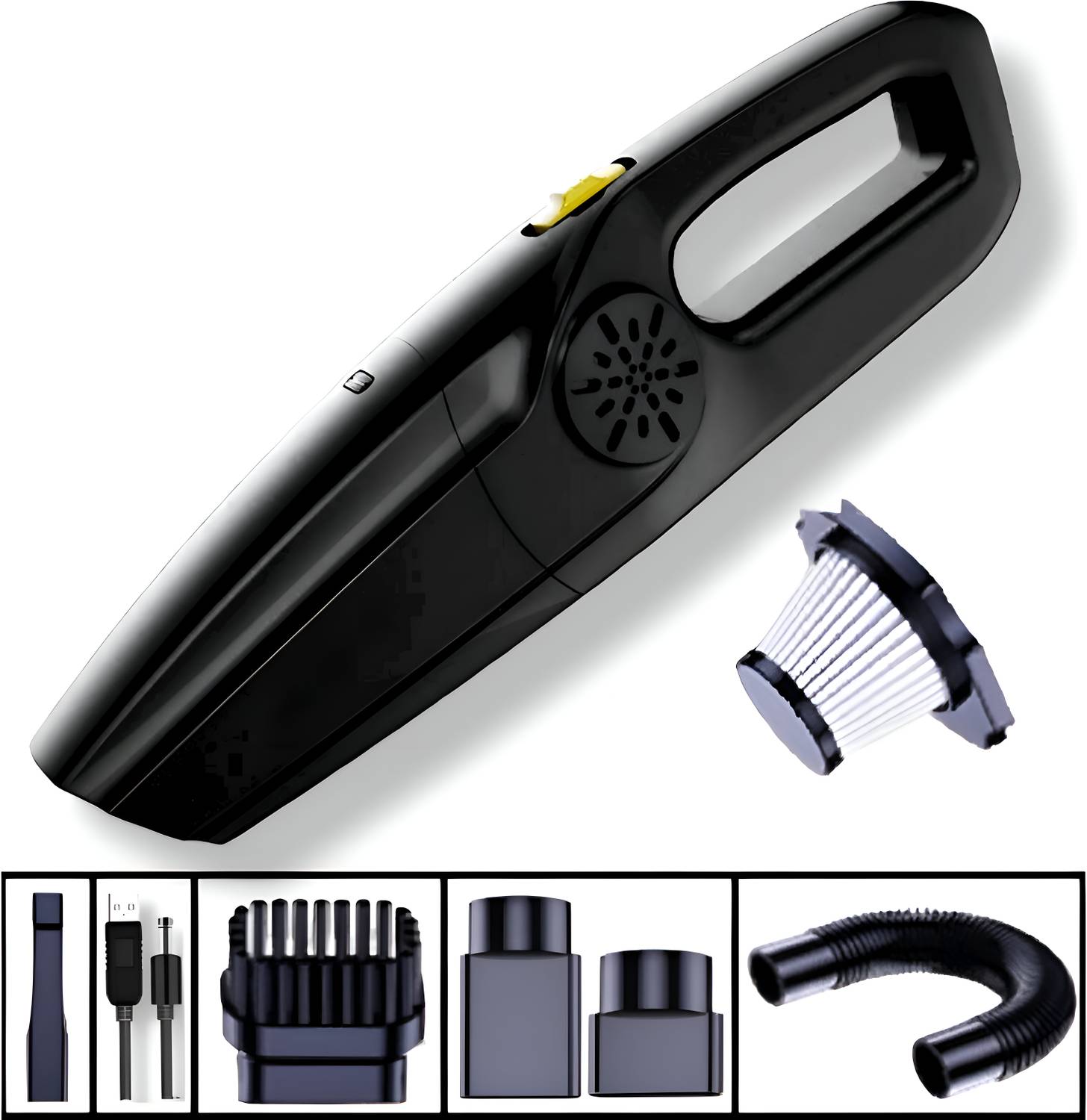 Aetrius UltraClean DuoForce 2-in1 Vacuum Mop for Home Car Use with Anti-Bacterial Care Car Vacuum Cleaner with 2 in 1 Mopping and Vacuum, Anti-Bacterial Cleaning