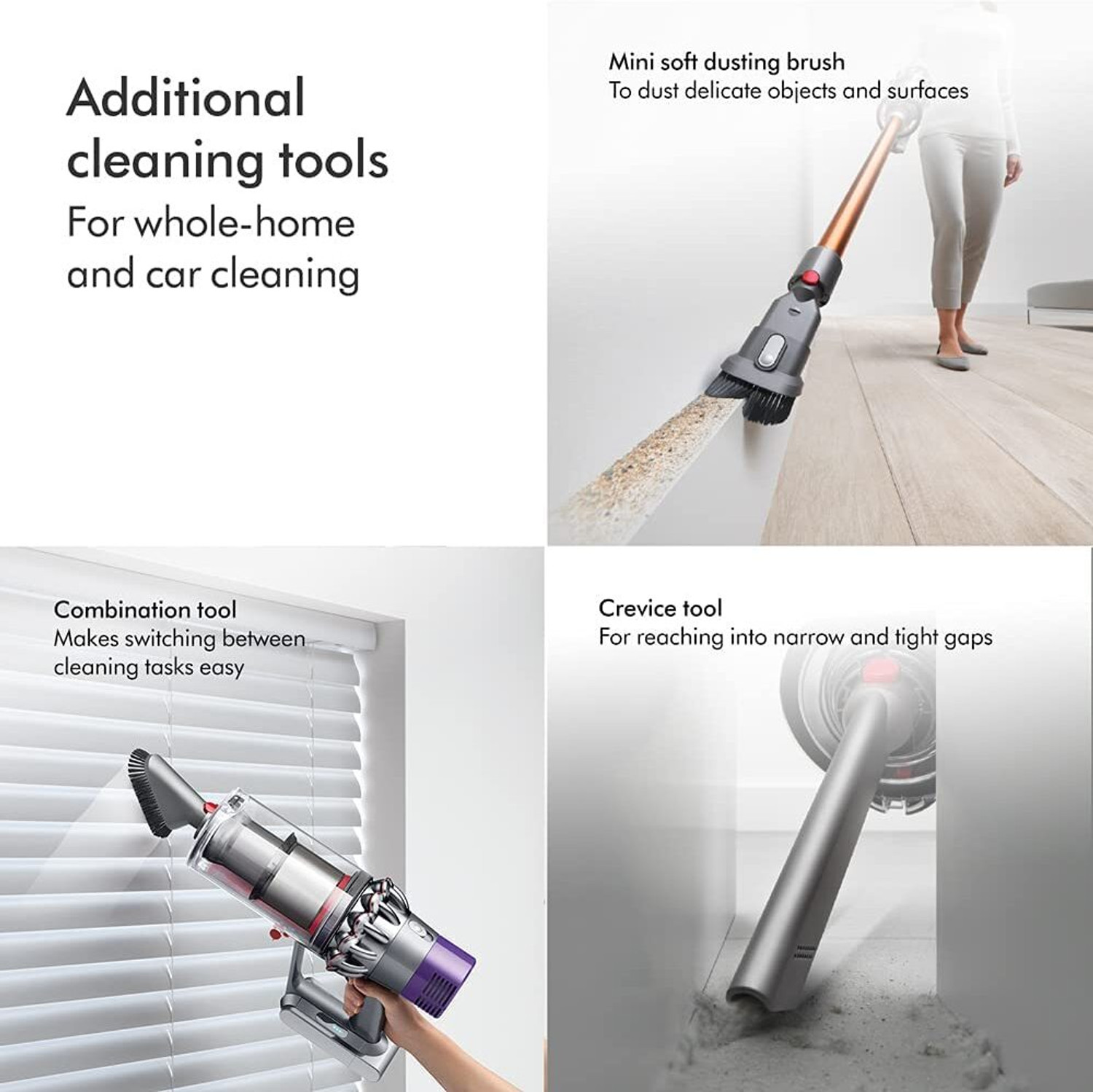 Image of Dyson V11 Absolute Cordless Vacuum Cleaner LCD Screen and 3 power modes, 0.77L bin, 185 Airwatts, 60 mins runtime, rechargeble battery, Cleans floor, high places, under furniture, sofas, mattresses and curtains with Swappable Battery