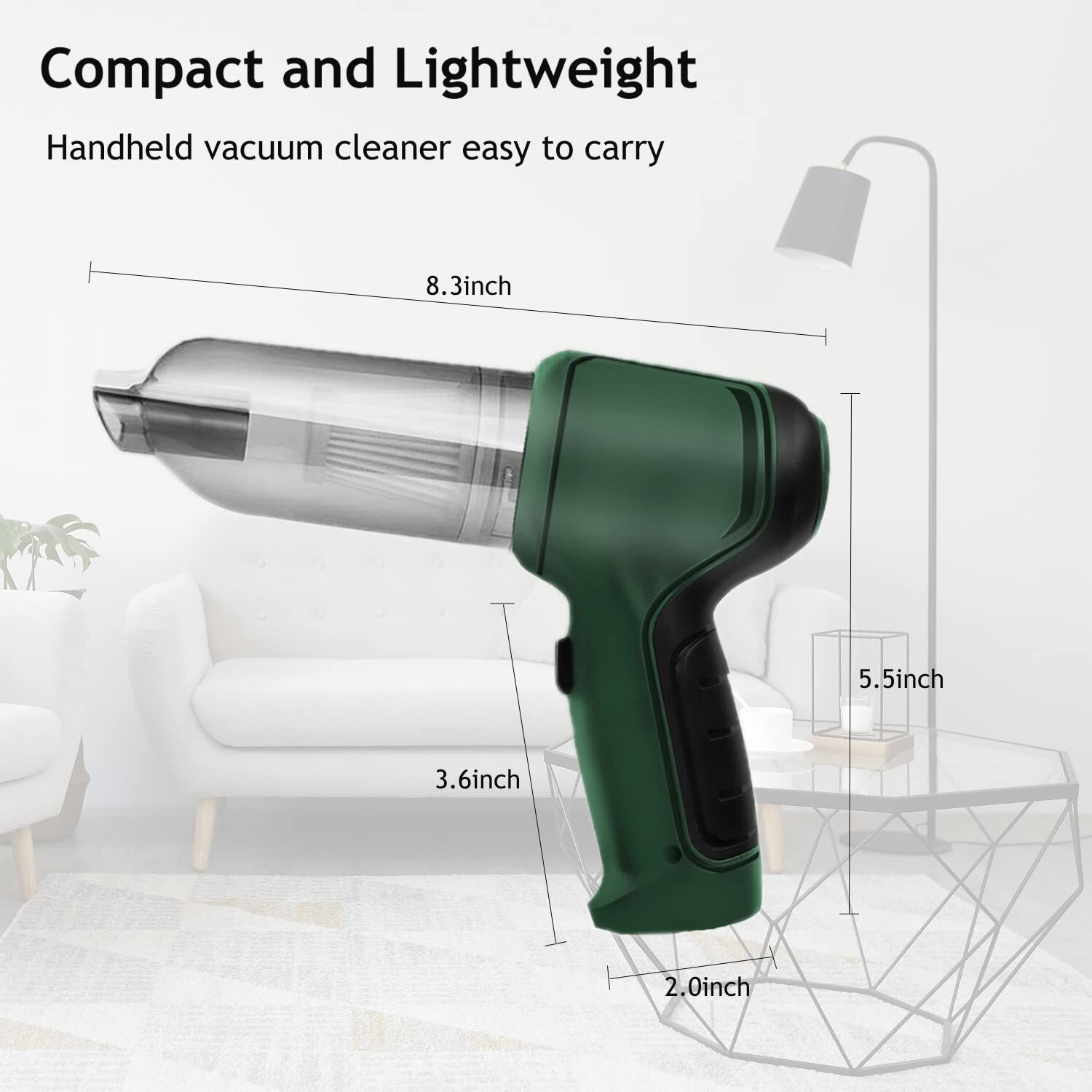 Image of BAWALY Wireless Handheld Heavy 9000Pa Suction With Air Blower For Home,Office,Window Car Vacuum Cleaner