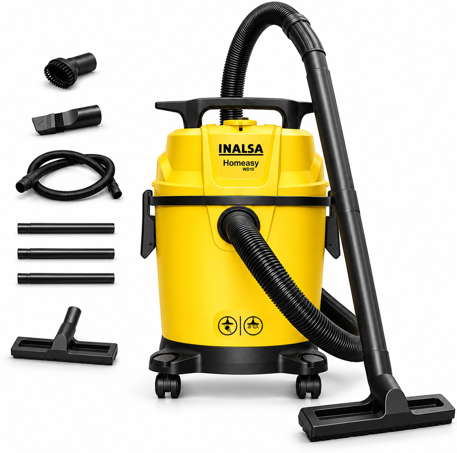 Inalsa Homeasy WD10 Wet & Dry Vacuum Cleaner with Anti-Bacterial Cleaning