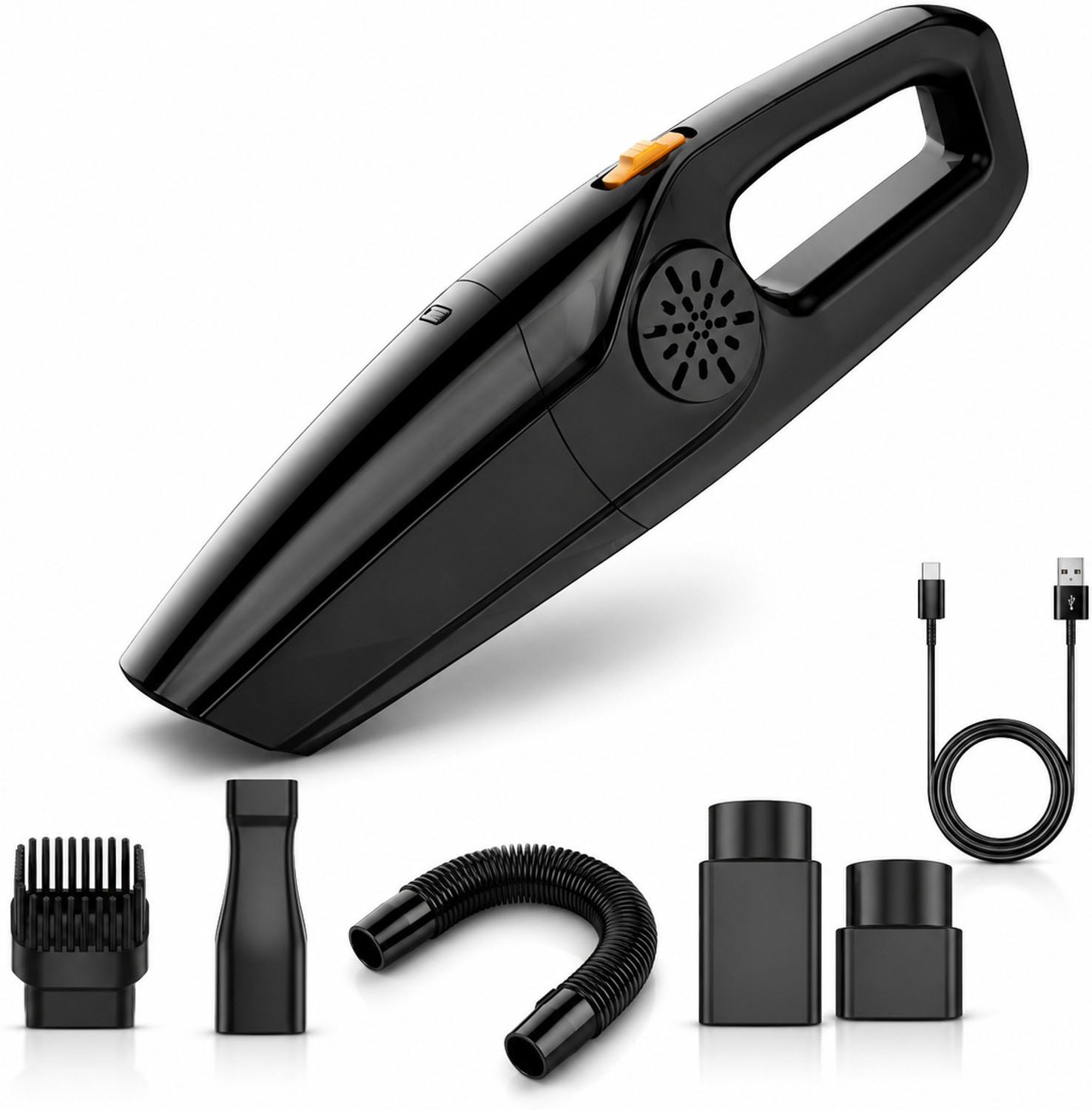 Image of NAMANSHU TEX Cordless Handheld Car Vacuum Cleaner Rechargeable High Suction Portable Car Vacuum Cleaner with 2 in 1 Mopping and Vacuum