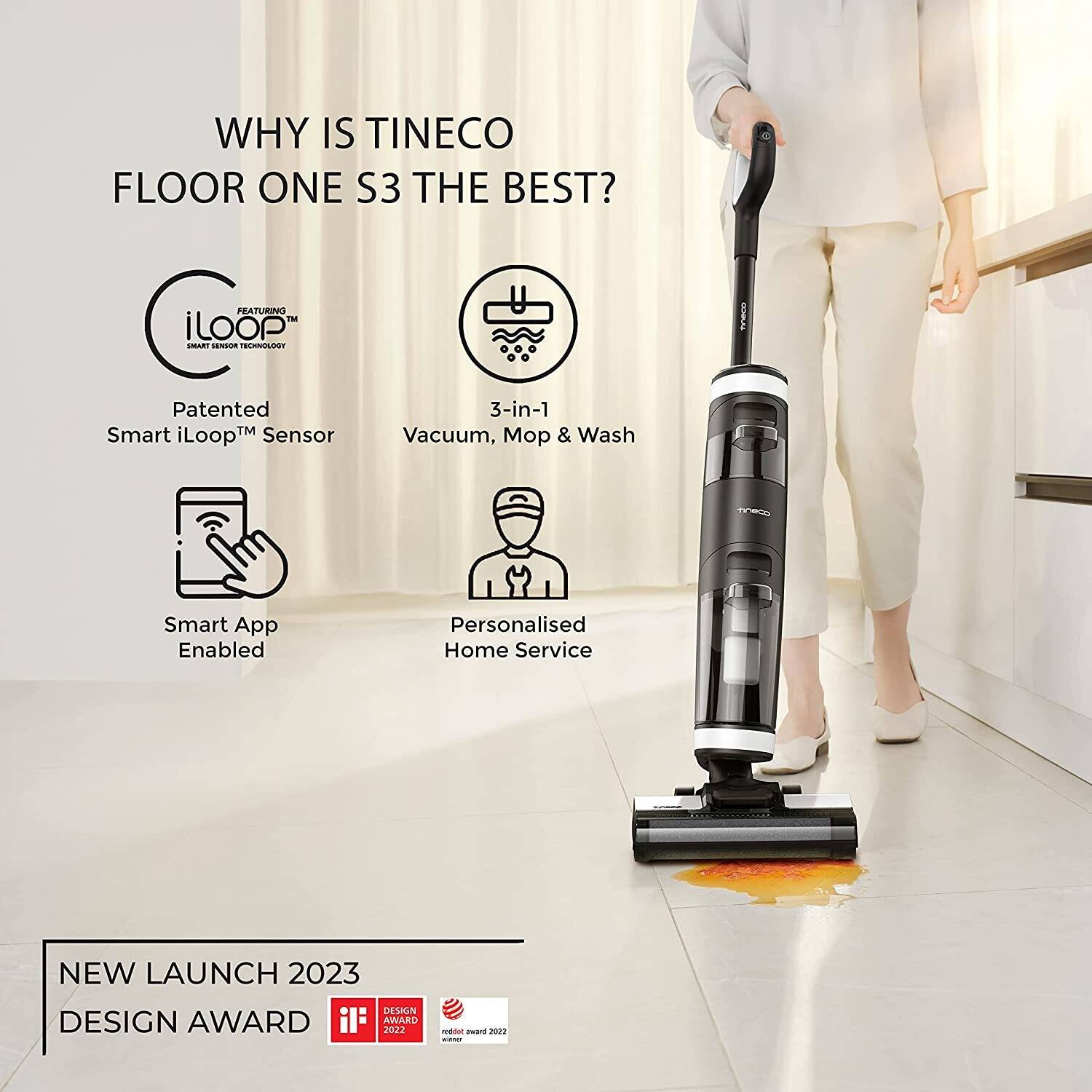 TINECO Floor One S3 Cordless Handheld Wet & Dry Vacuum Cleaner