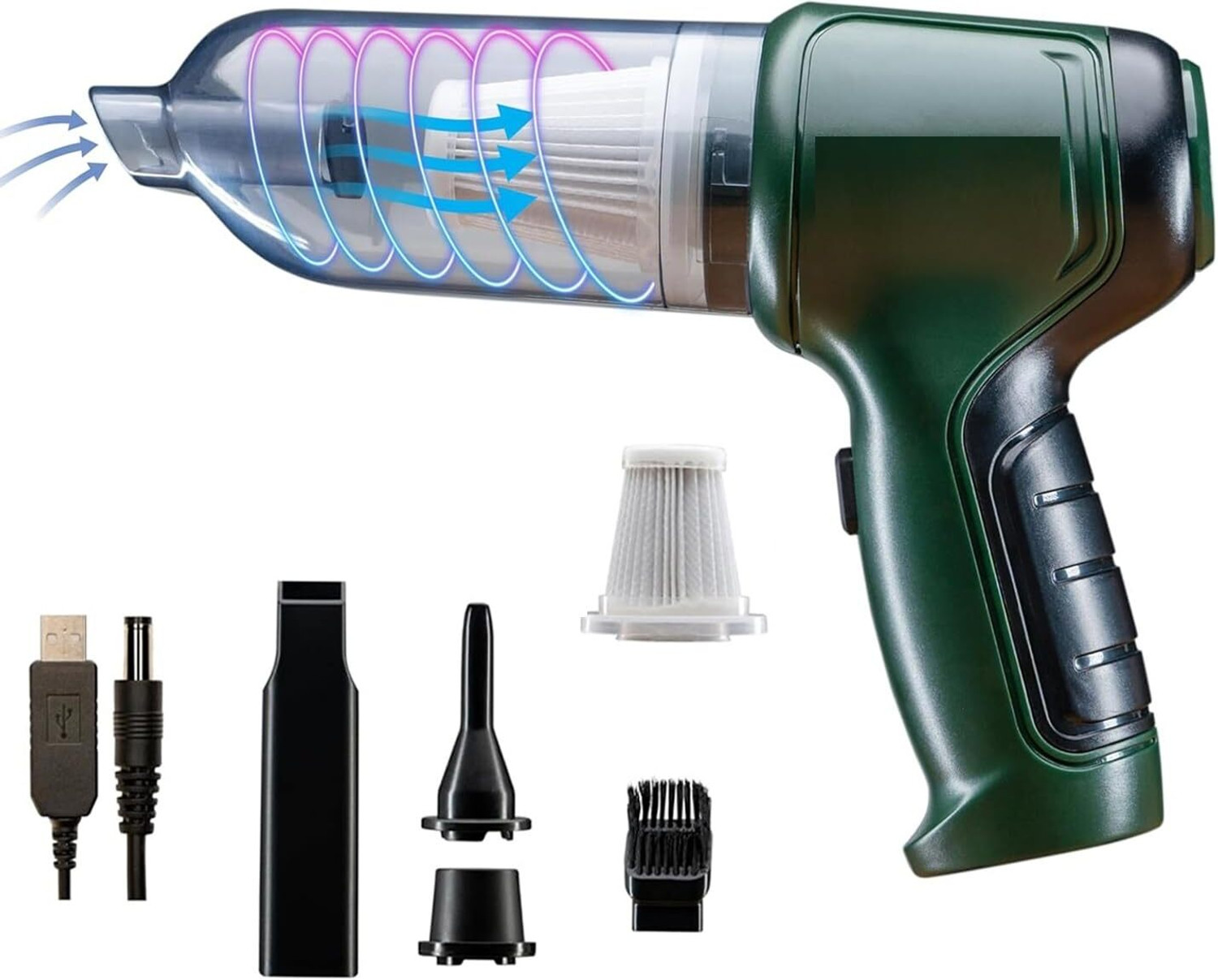 Image of PAGALY Mini Wireless Handheld Car Vacuum With Air Blowing For Car,Office,Home,Keyboard Car Vacuum Cleaner