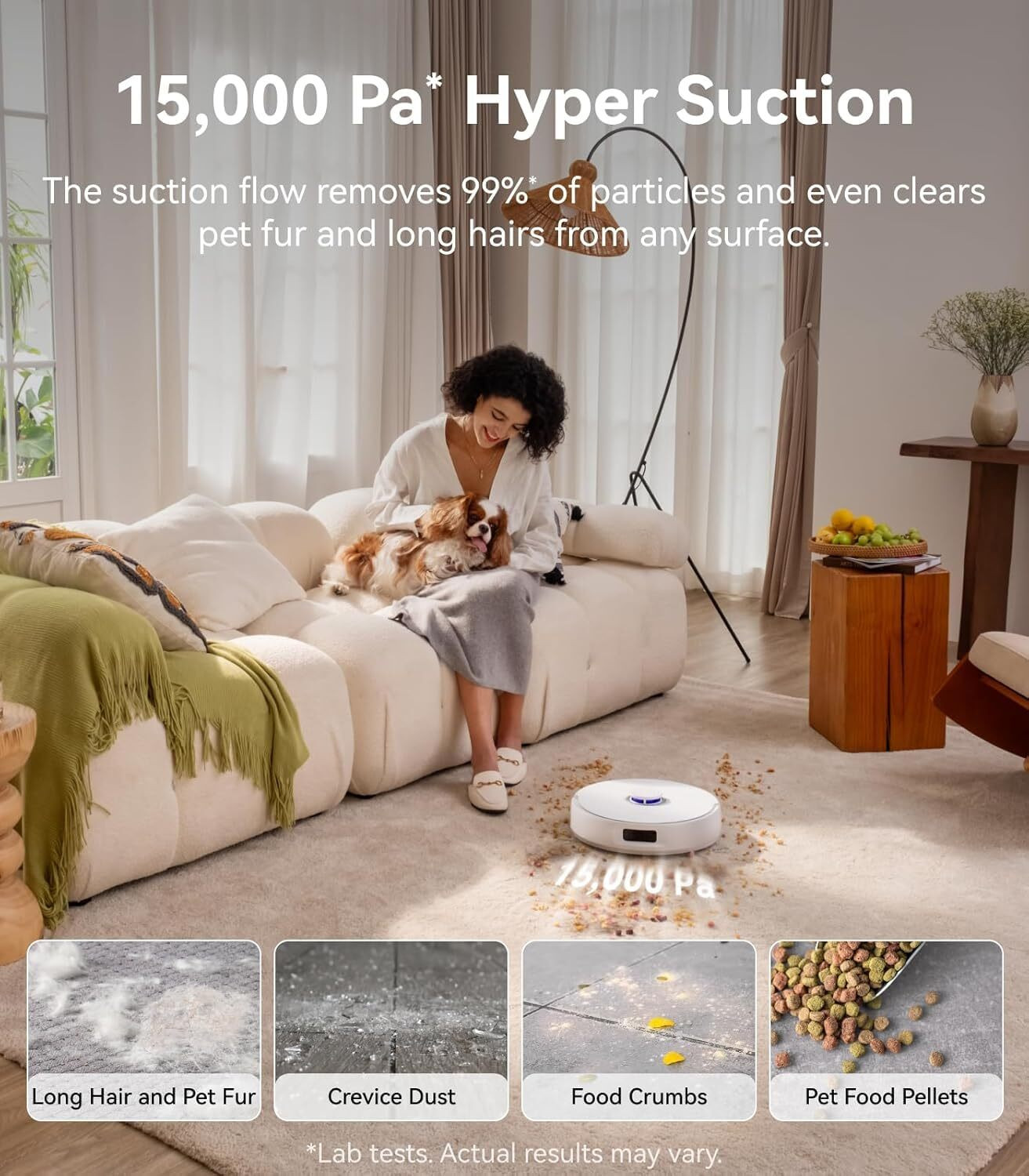 Image of Narwal Freo Z10 Robotic Floor Cleaner with 15000Pa HyperSuction, AI-powered Base Station, DualFlow Tangle-Free System, 180 RPM Rotation Speed, Intelligent Particle Sensor, Ultra Quiet (WiFi Connectivity)