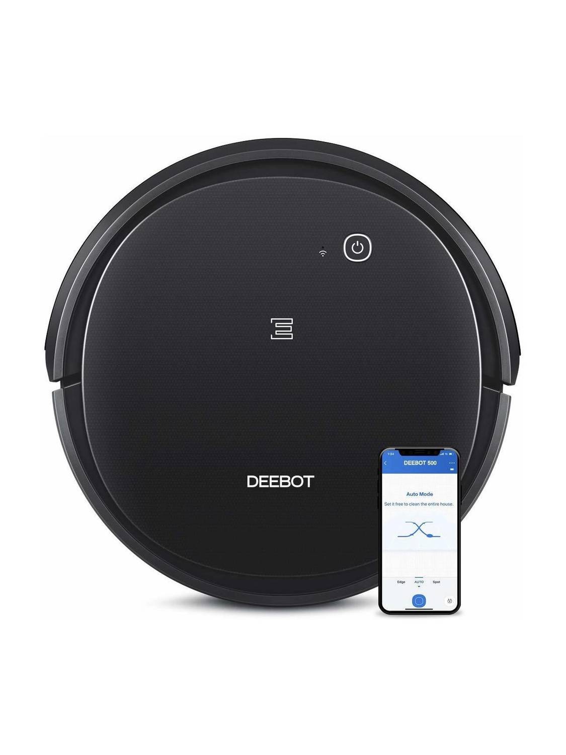 ECOVACS DEEBOT_500 Robotic Floor Cleaner (WiFi Connectivity, Google Assistant and Alexa)  (Black)