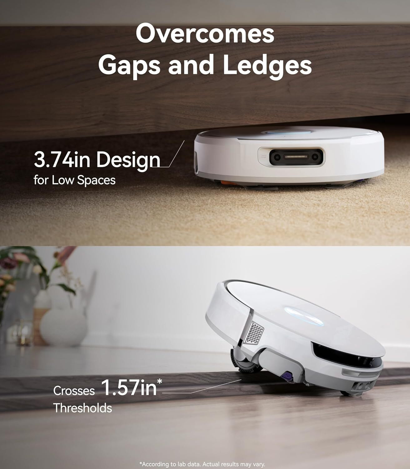 Image of Narwal Flow Robotic Floor Cleaner with 22000Pa Powerful Suction, Real-Time Self-Cleaning, Dual AI Cameras, Obstacle Avoidance, Zero-Tangling Floating Brush, Minimum Maintenance Station (WiFi Connectivity)