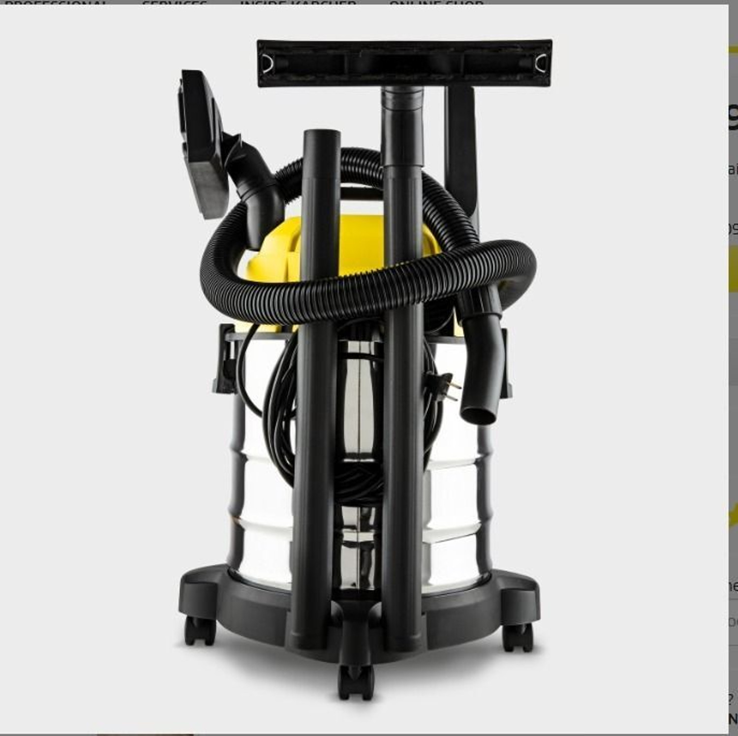 Image of Karcher WD 1S Classic Wet & Dry Vacuum Cleaner with Reusable Dust Bag Wet & Dry Vacuum Cleaner with Anti-Bacterial Cleaning, Reusable Dust Bag