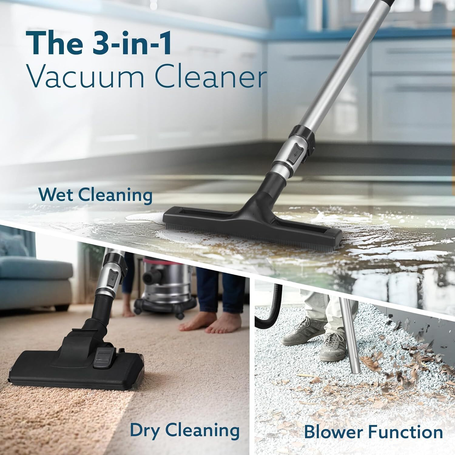 Image of AGARO 33290 Wet & Dry Vacuum Cleaner (Google Assistant)