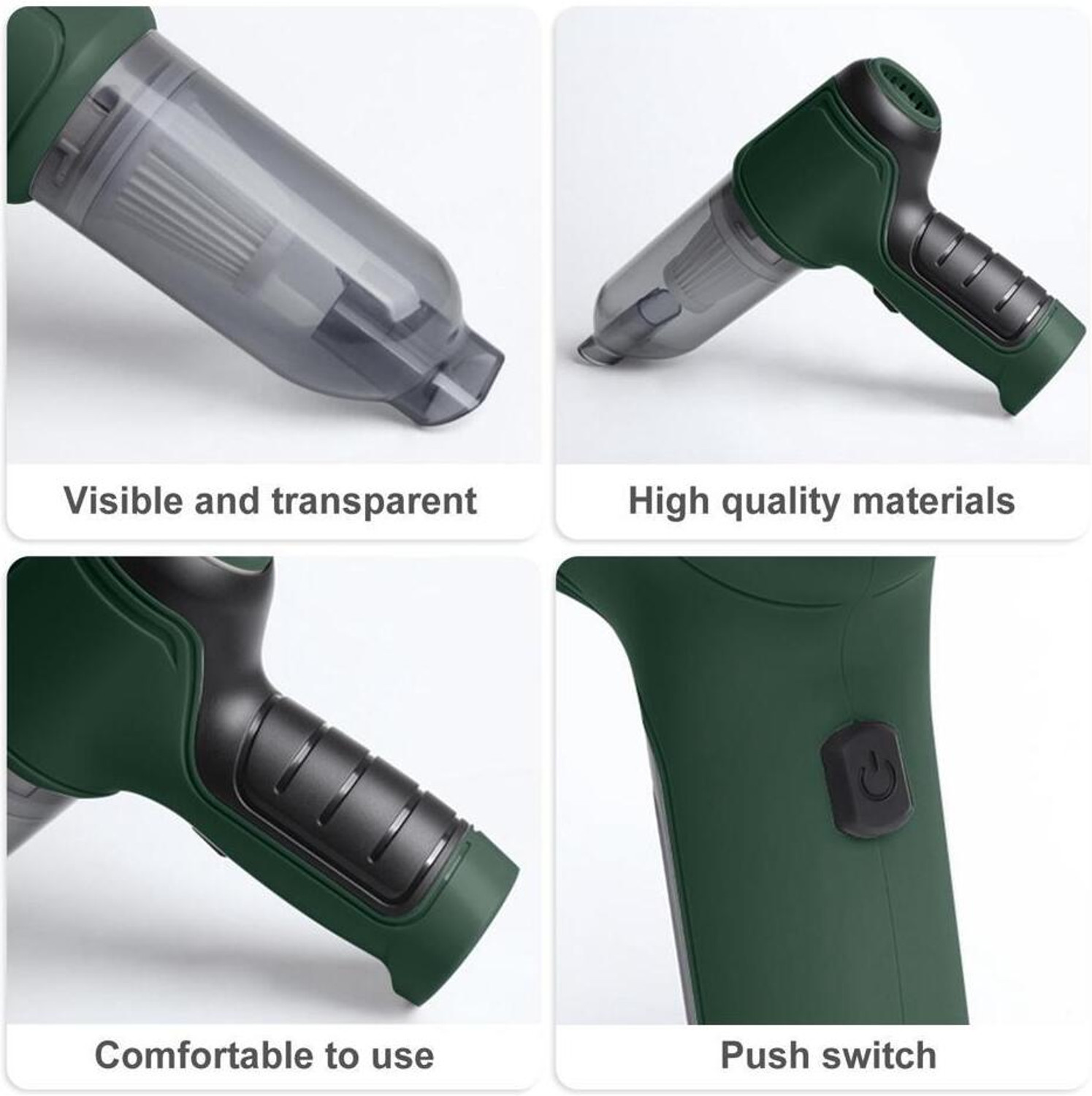 Image of BAWALY Wireless Handheld Heavy 9000Pa Suction With Air Blower For Home,Office,Window Car Vacuum Cleaner