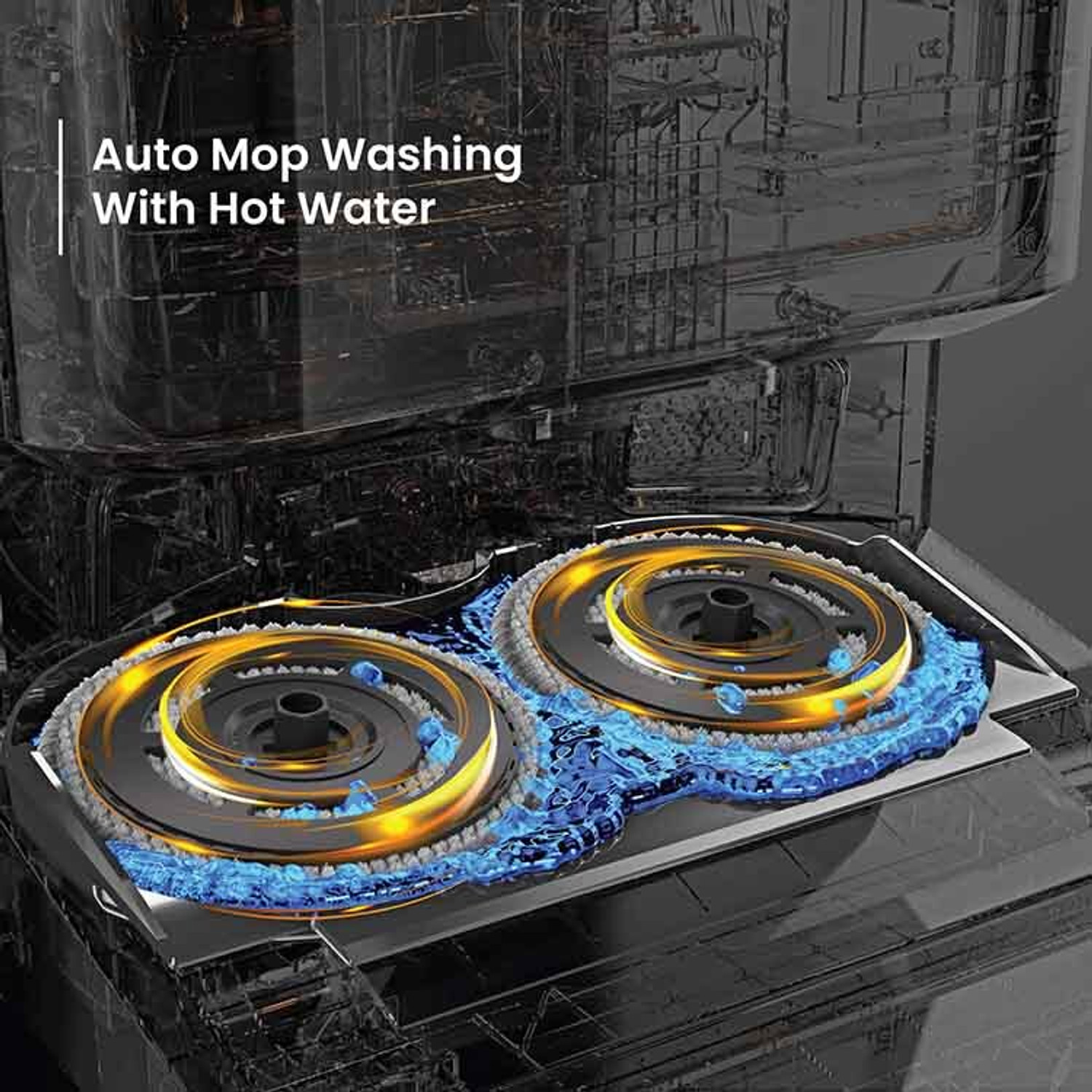 Image of EUREKA FORBES Robotic Floor Cleaner Robotic Floor Cleaner with 2 in 1 Mopping and Vacuum (WiFi Connectivity, Google Assistant and Alexa)