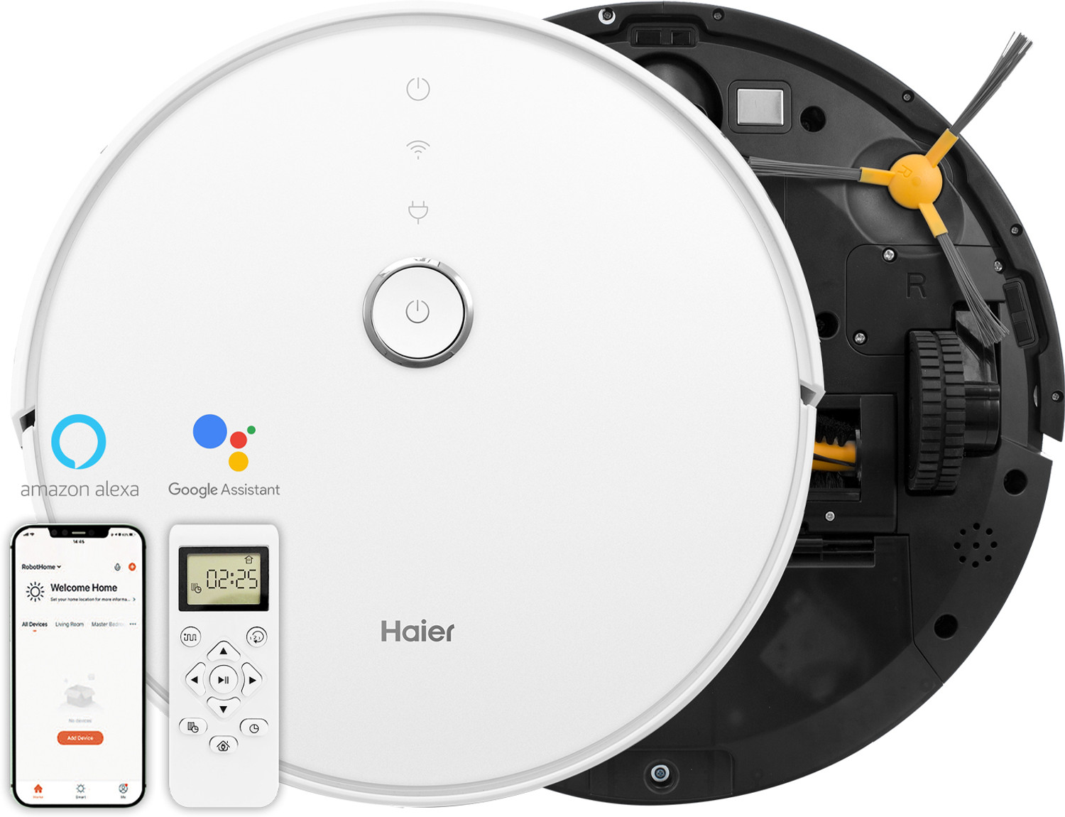 Image of Haier TH27U1 Robotic Floor Cleaner (WiFi Connectivity, Google Assistant and Alexa)