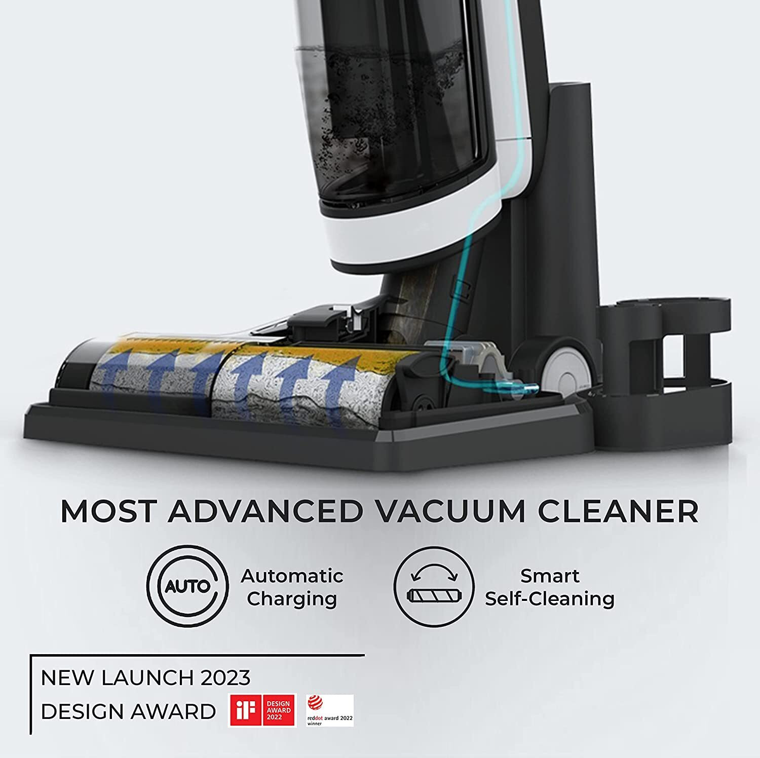 Image of TINECO Floor One S3 Cordless Handheld Wet & Dry Vacuum Cleaner (WiFi Connectivity)