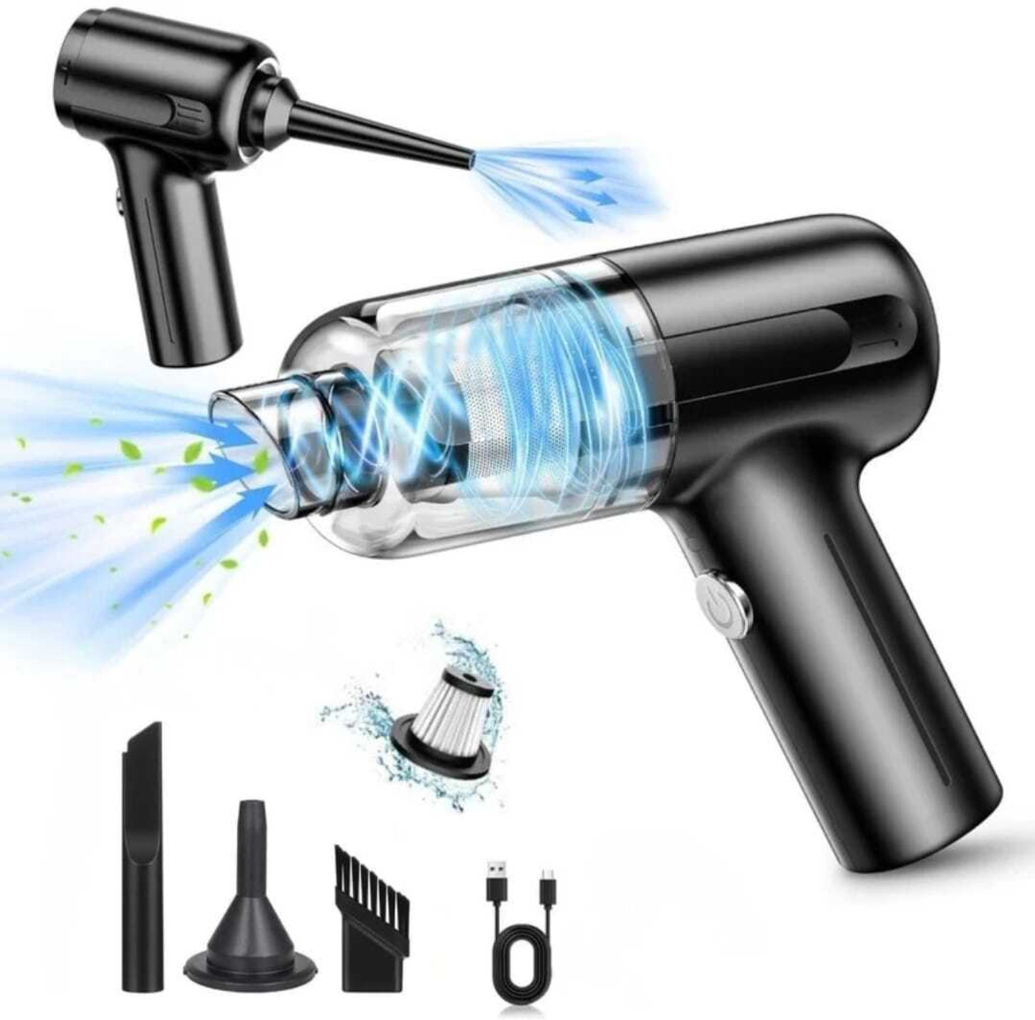 Image of uma 3 IN 1 CAR VACUUM CLEANER Car Vacuum Cleaner with 2 in 1 Mopping and Vacuum (Alexa)