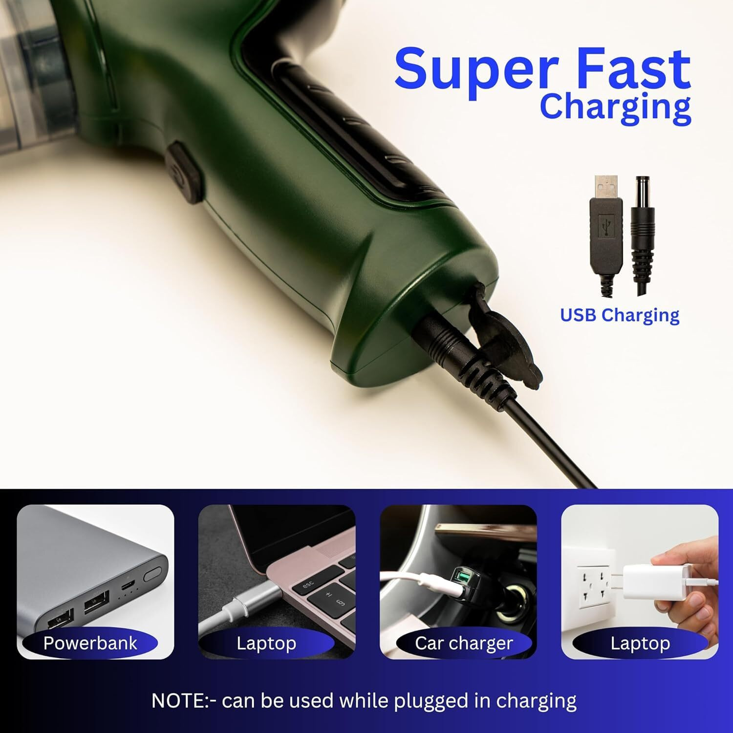 Image of PAGALY Mini Wireless Handheld Car Vacuum With Air Blowing For Car,Office,Home,Keyboard Car Vacuum Cleaner