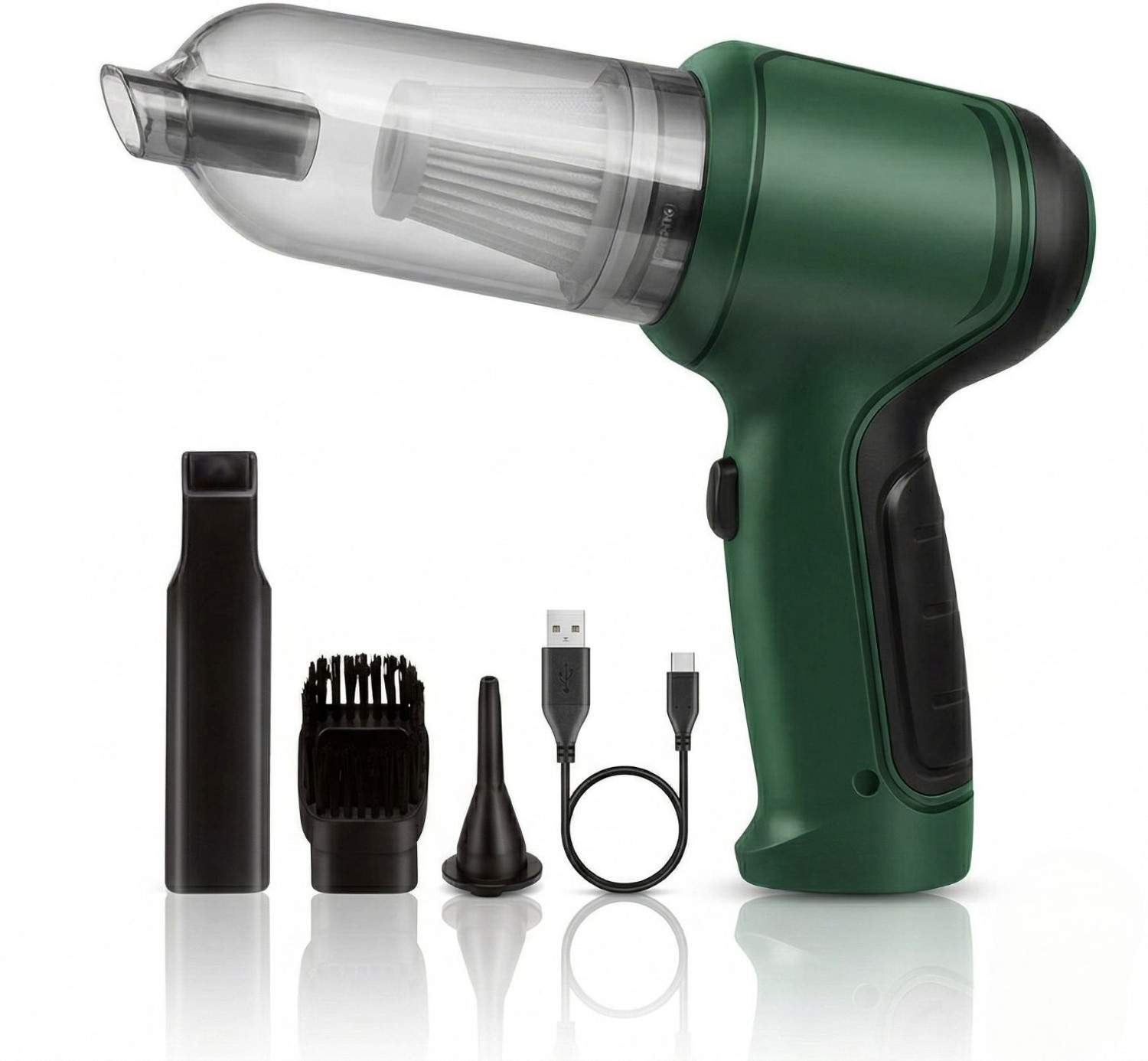 Image of BAWALY Wireless Handheld Heavy 9000Pa Suction With Air Blower For Home,Office,Window Car Vacuum Cleaner