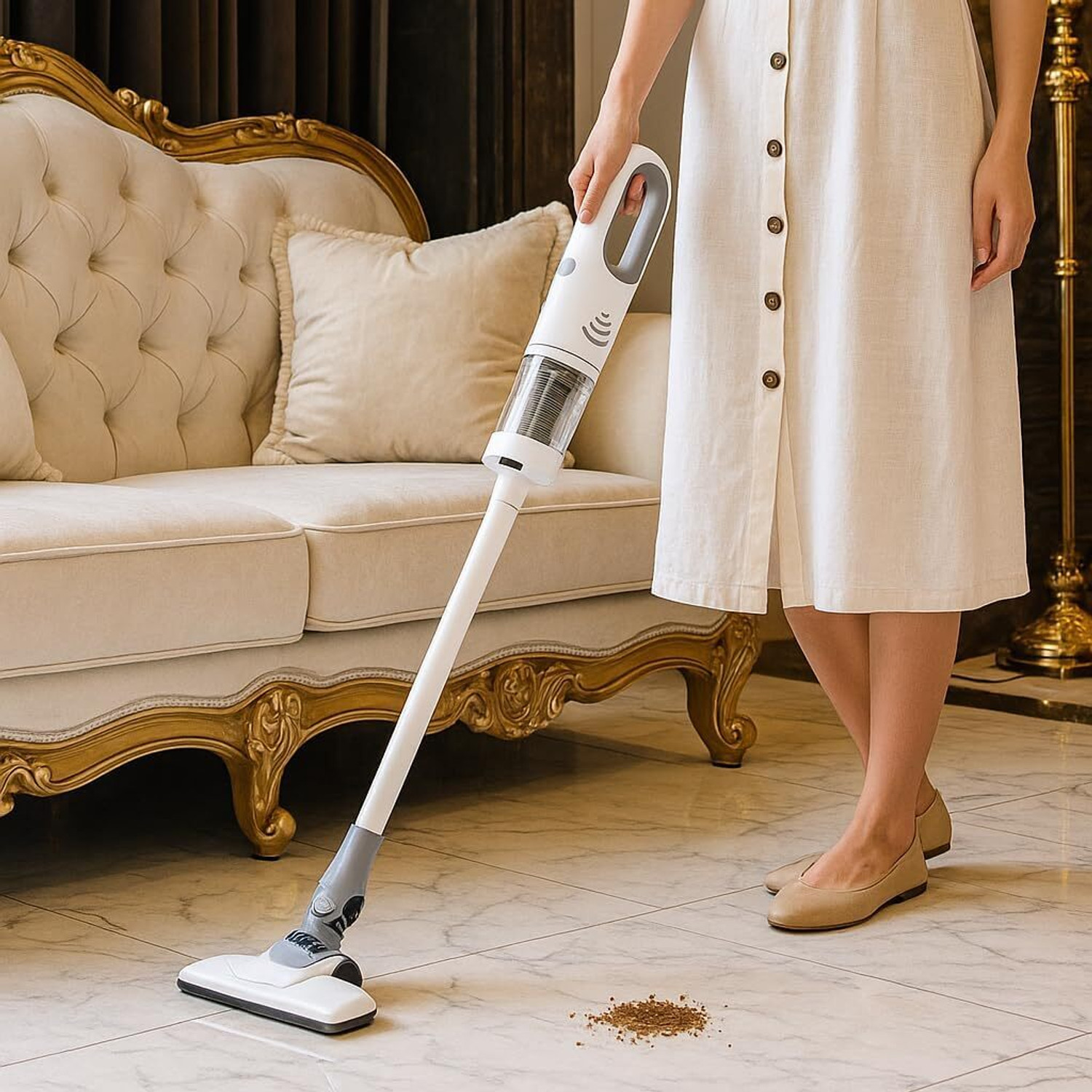 Image of DEESSE Upright Wet & Dry Vacuum Cleaner for Home 600W with 15KPA Power Suction Hand-held Vacuum Cleaner