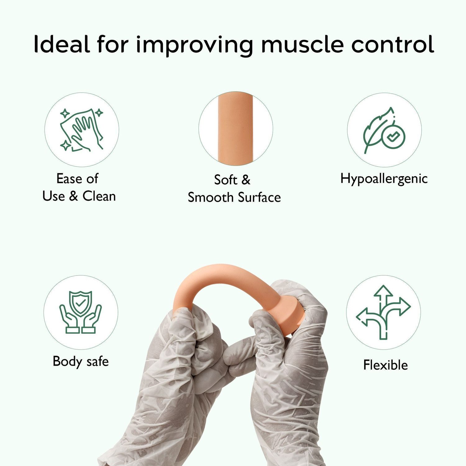 Image of B-Arm Soft Flexible Medical Training Set|5 Diameter(1.7cm, 2.1cm, 2.5cm, 2.9cm, 3.3cm) Vaginal Dilator